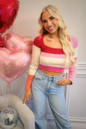 Lover Long Sleeve Color Block Top RubberizedGrip Hypoallergenic Fiber