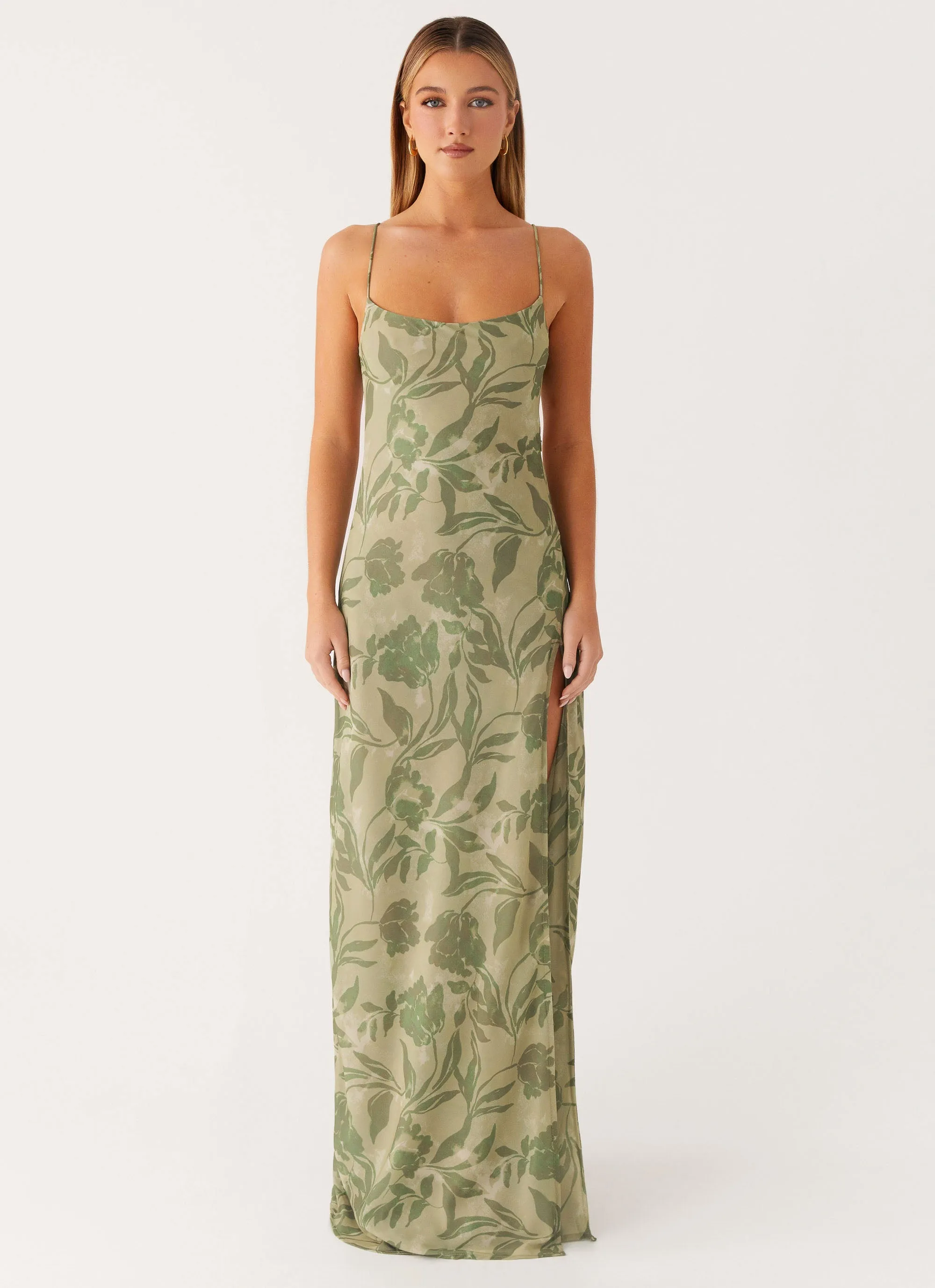Clean Lines Villa Mood Alouette Maxi Dress - Jade Fern