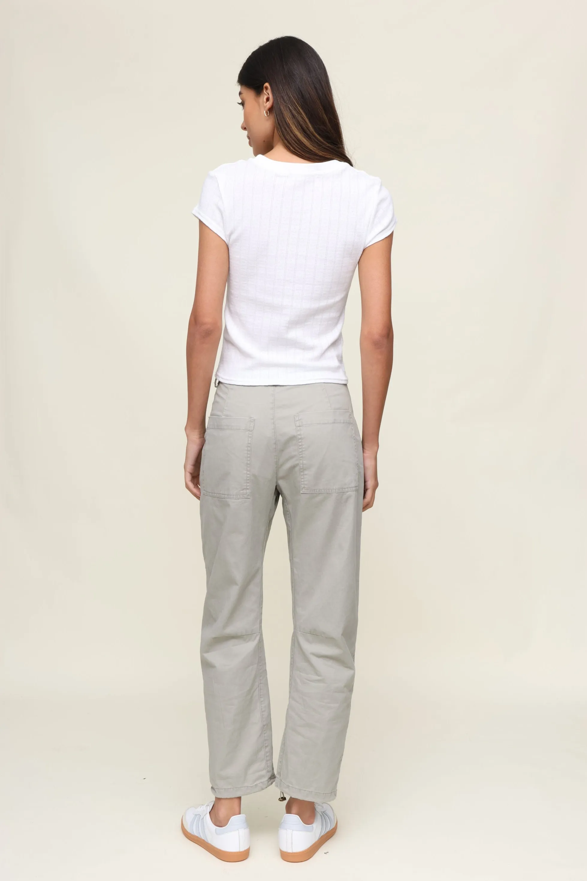 Tailored Placket Katy Pointelle Baby Tee