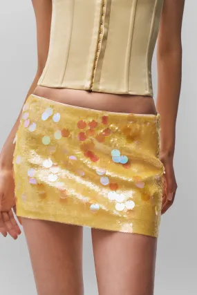Mood Dressing Low Rise Paillette Skirt