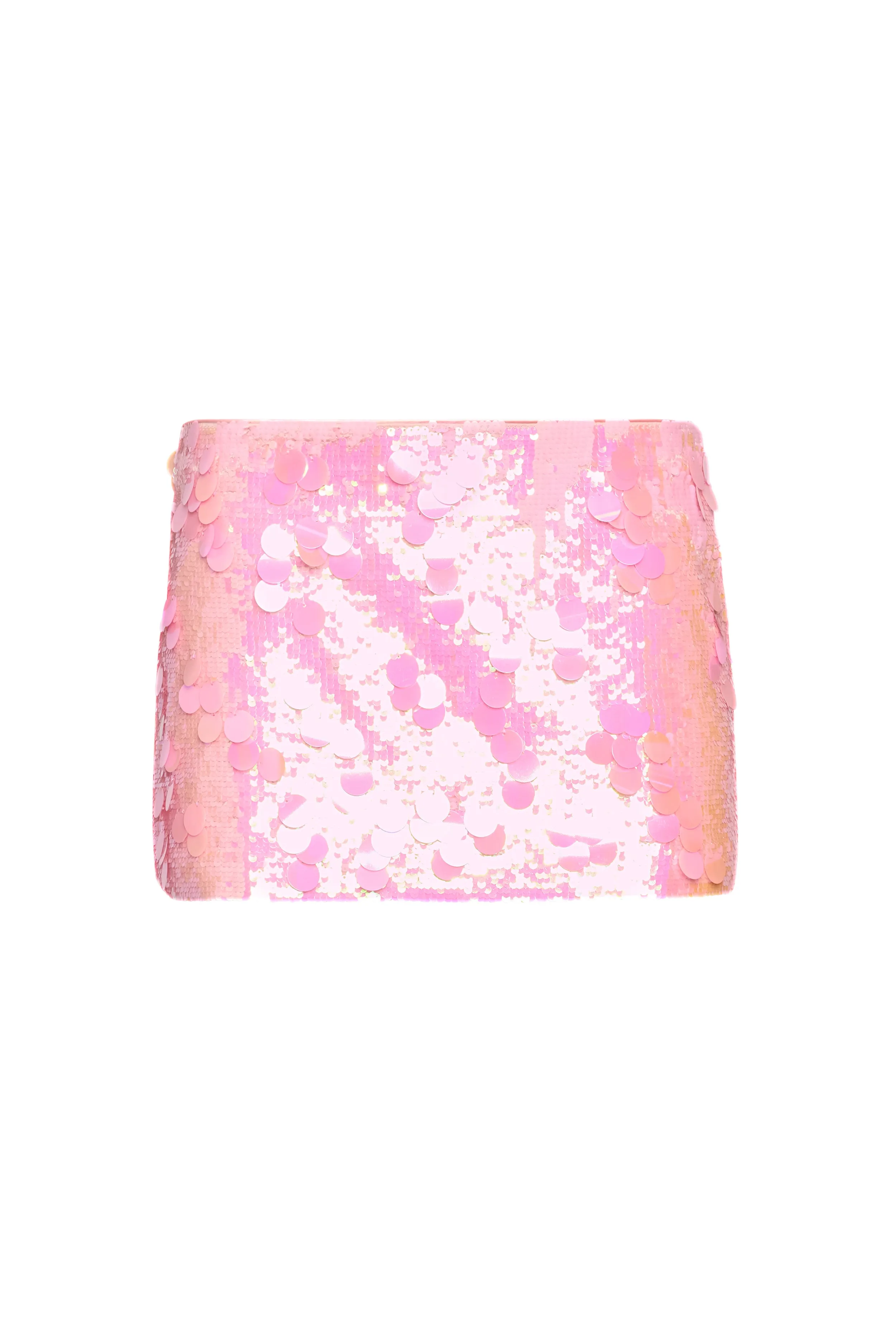 Low Rise Paillette Skirt Twist Front Lightwear Look