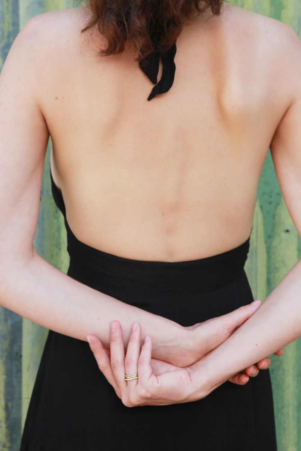 Smooth Motion Monroe Dress in Black Sateen