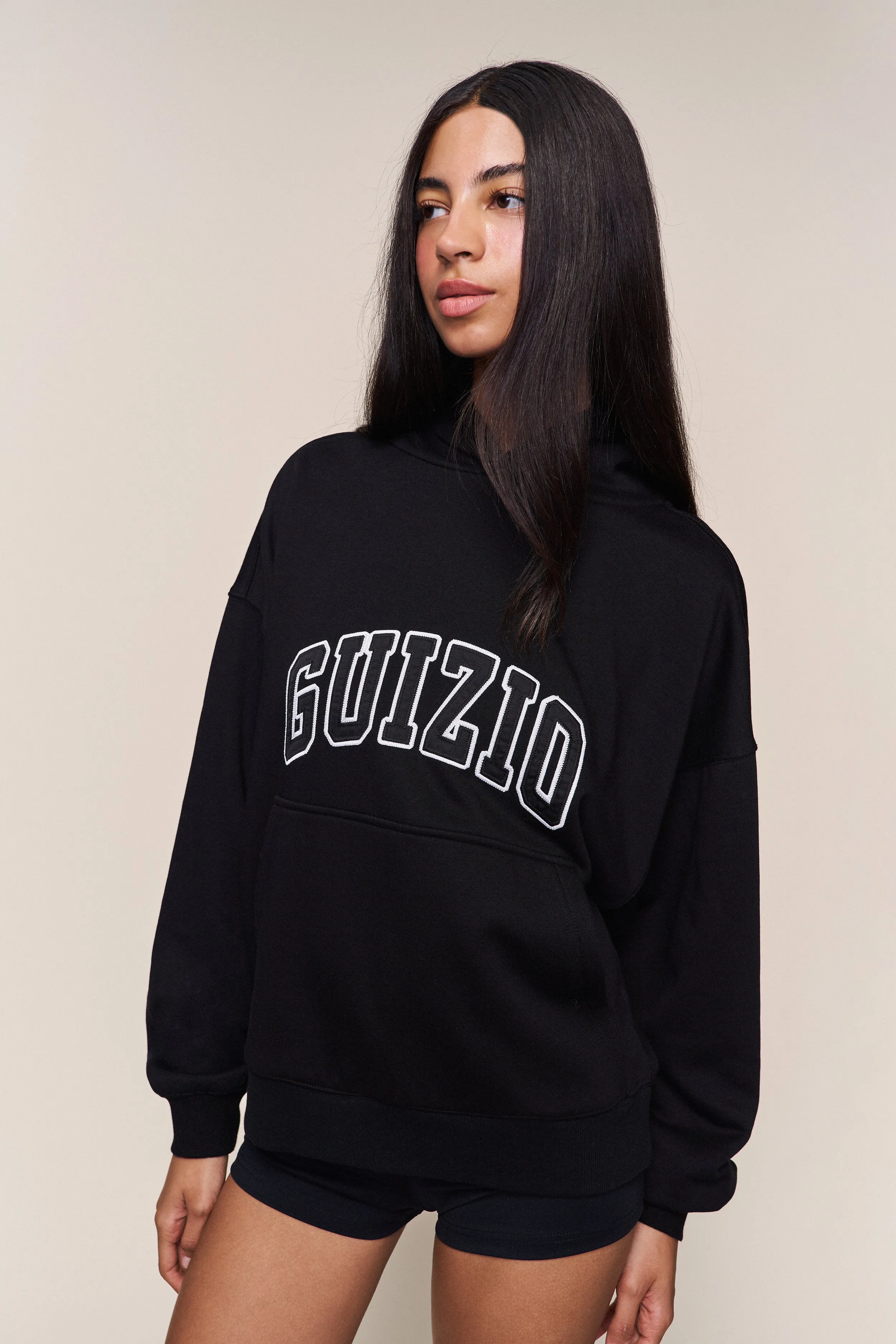 Guizio Pullover Hoodie Wrinkle Resistant Finish Outdoor Layer