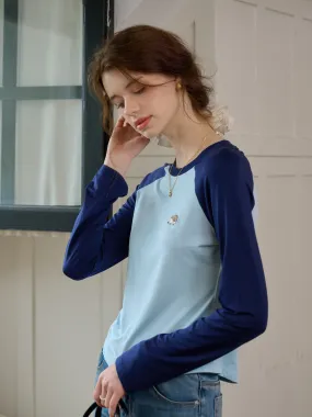 ??Final Sale??Abby Round Neck Embroidery Top MeshVentilation