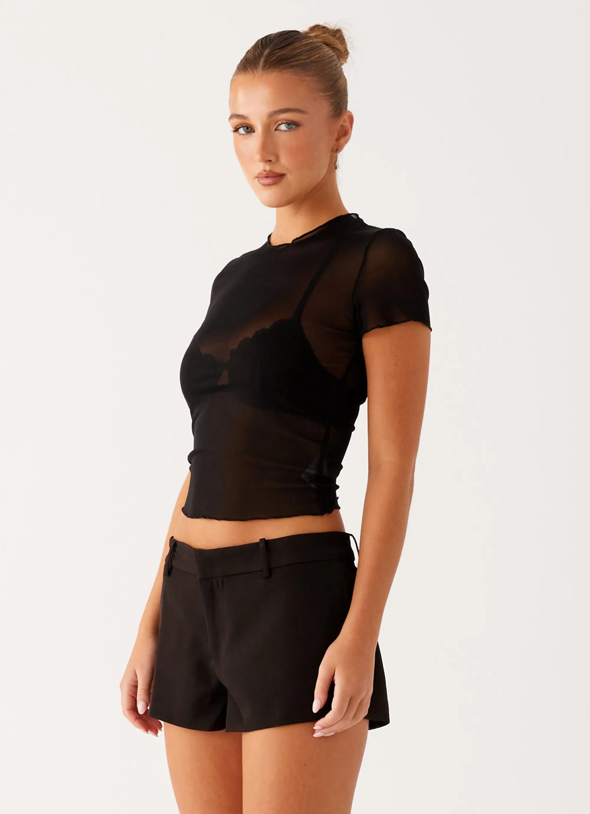 Dalton Mesh T-Shirt - Black Stretch Technology RubberizedGrip