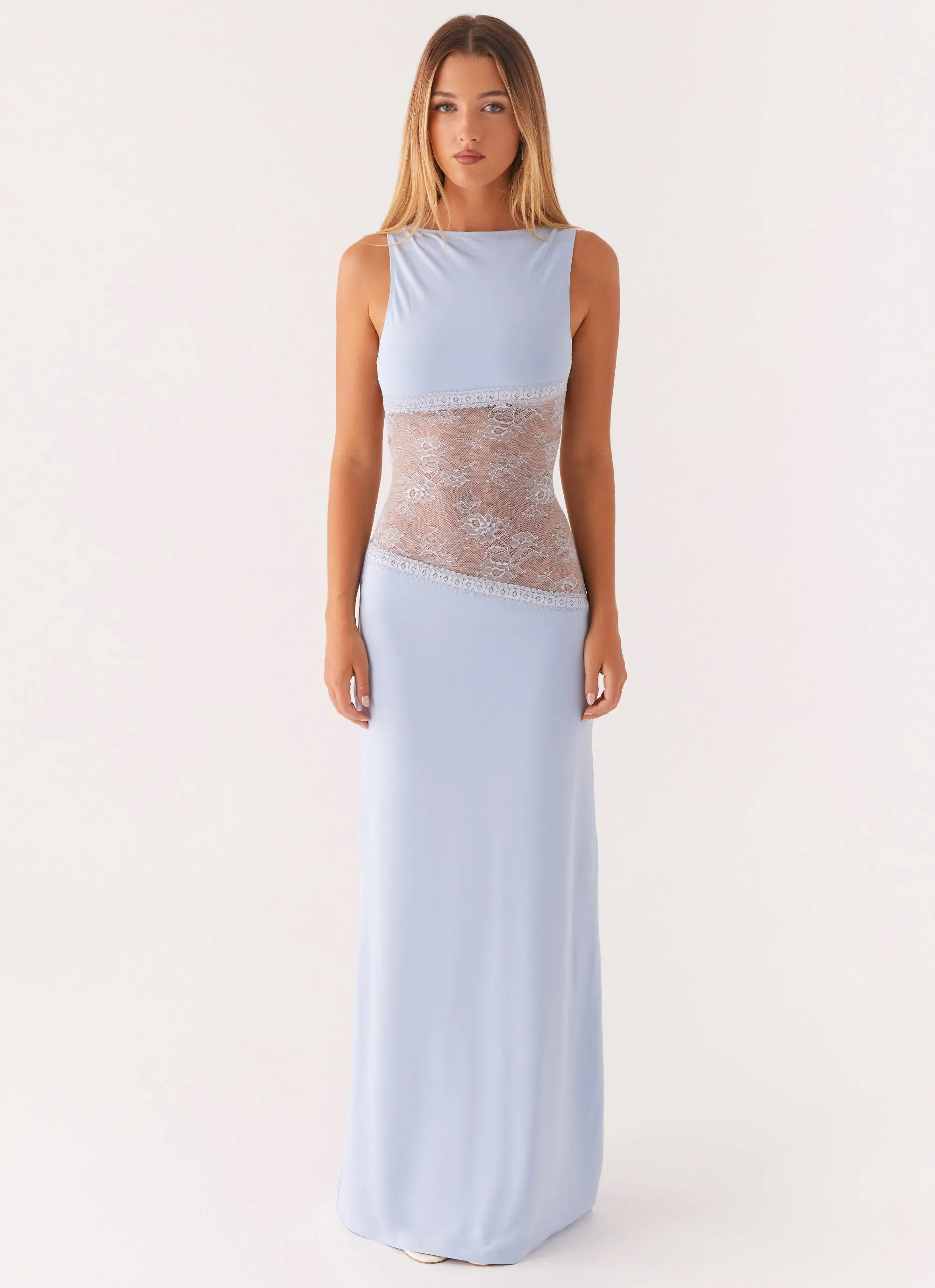 Lucinda Maxi Dress - Blue Pure Vibes Contemporary Vibe