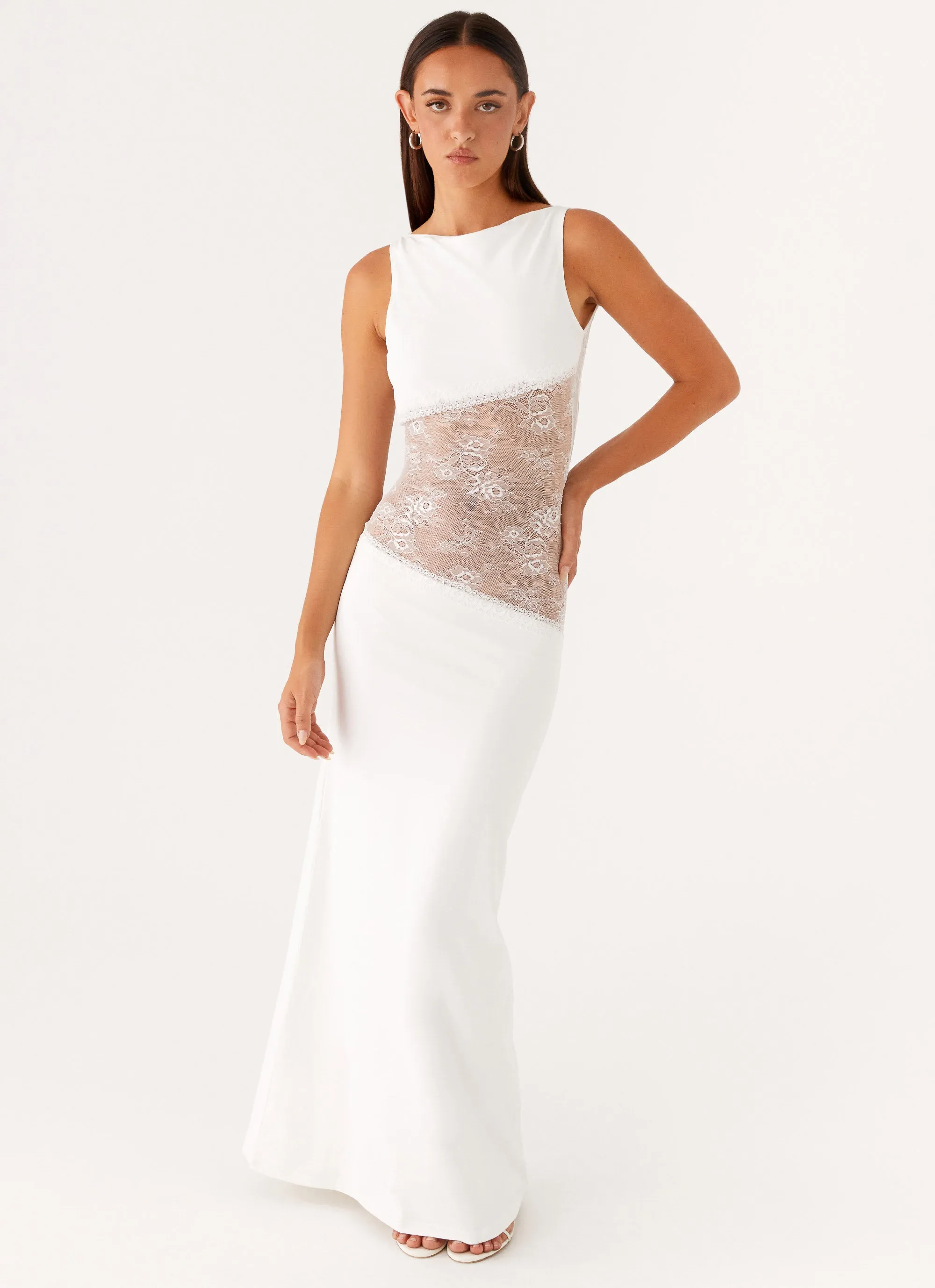 Flattering Design Lucinda Maxi Dress - White