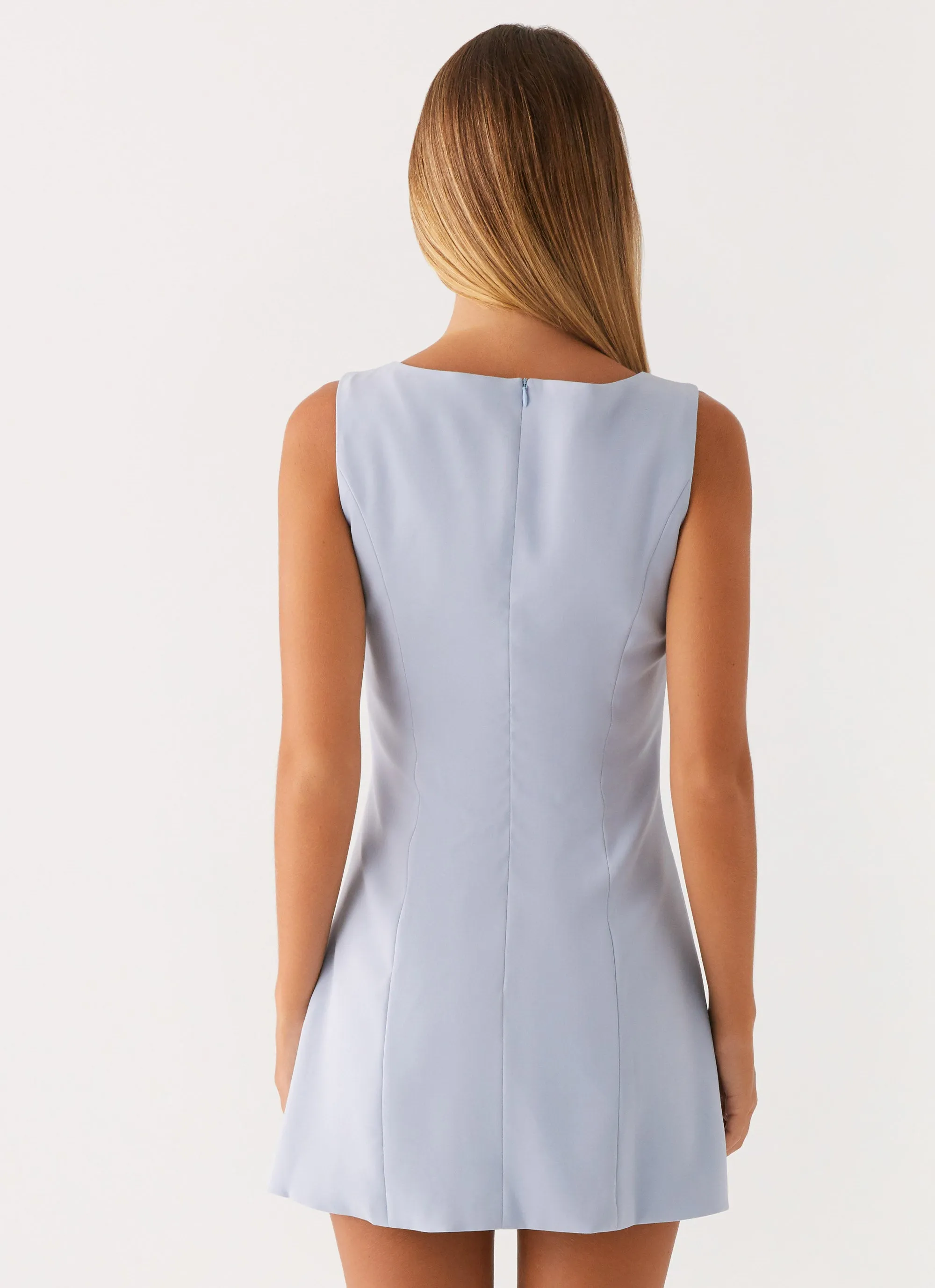 Lucky Charm Mini Dress - Blue Material Innovation Slow Fashion