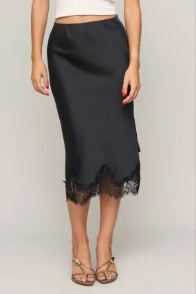 Professional Wear Luna Lace Trim Slip Skirt
