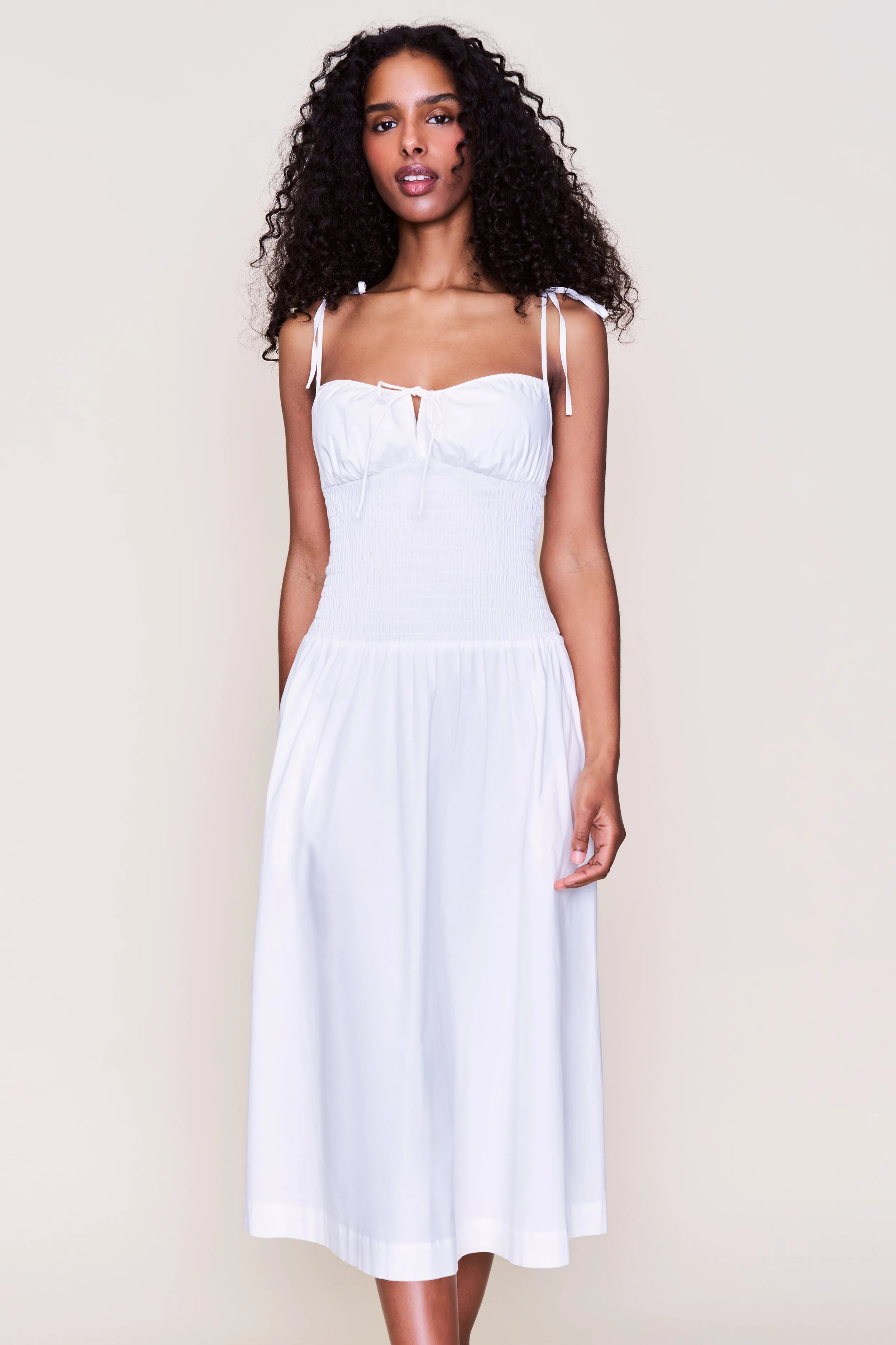 Lura Midi Dress Style Blend Mesh Soft