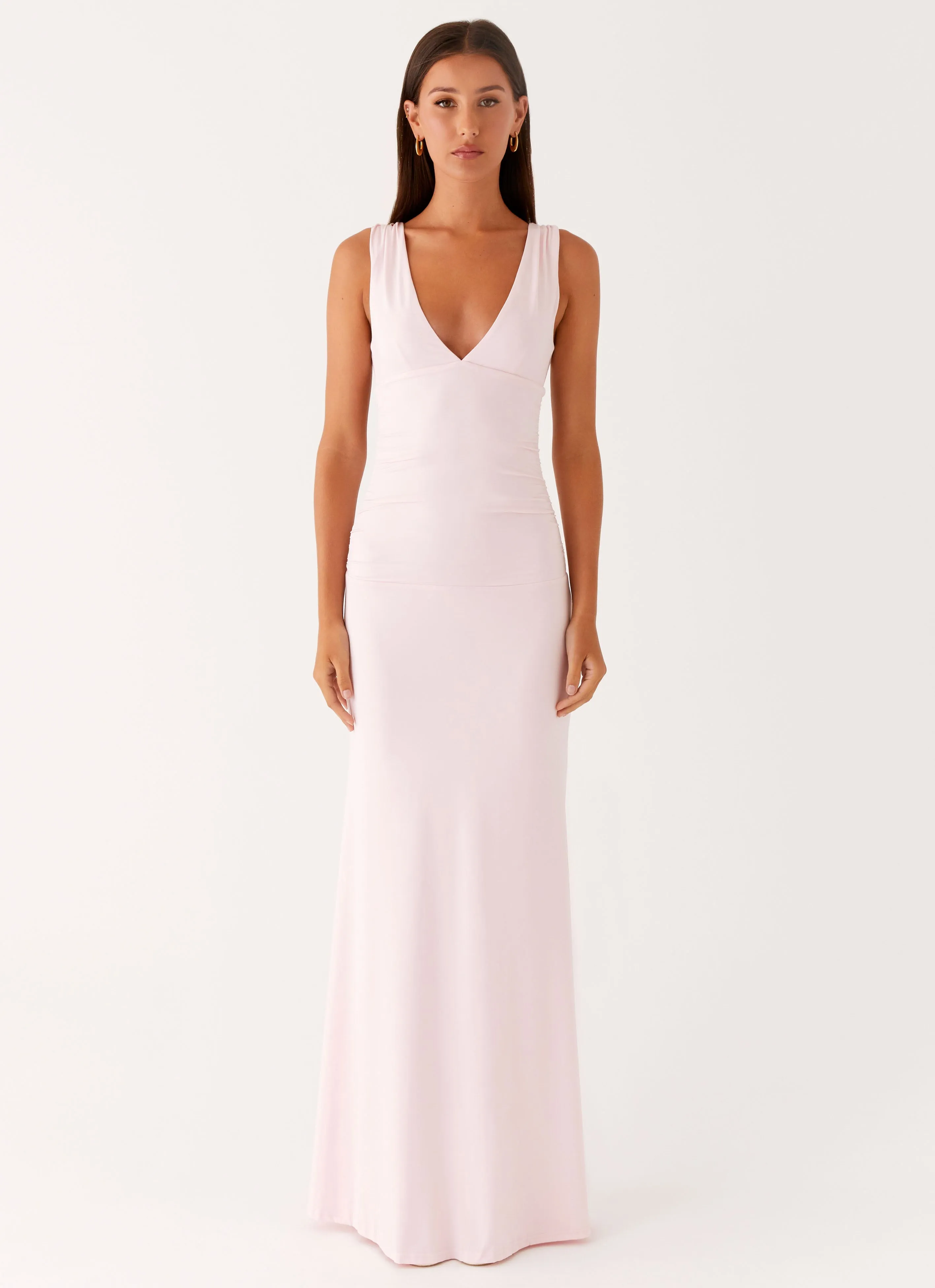 Cherry Sky Maxi Dress - Baby Pink Must-have Clean Lines
