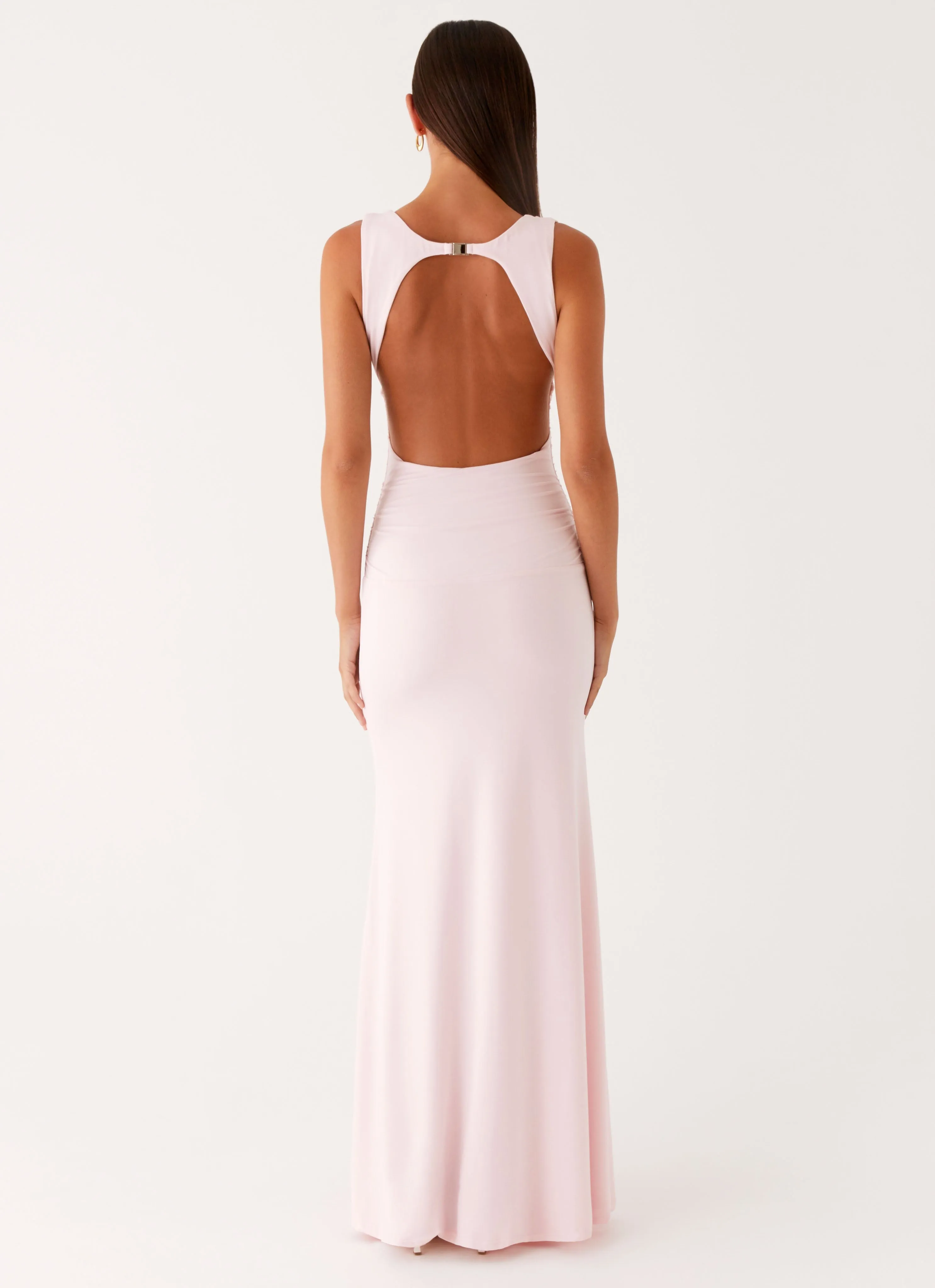 Sister Glow Cherry Sky Maxi Dress - Baby Pink