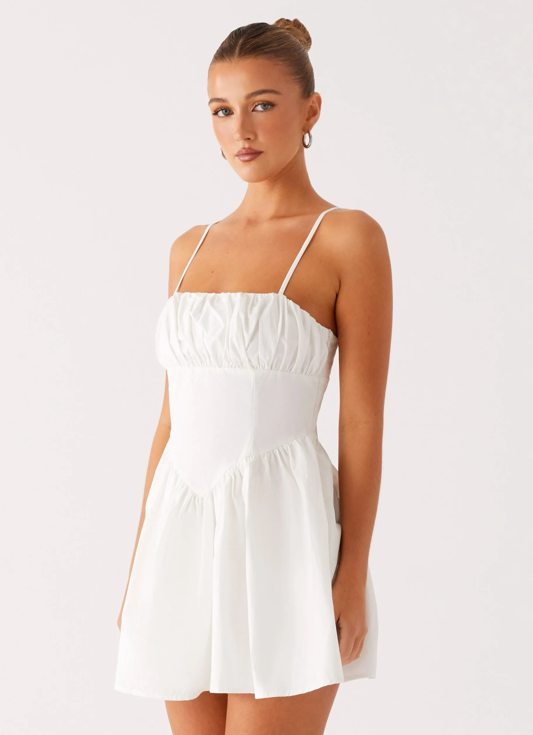 Phillipa Mini Dress - White Festival Outfit Classic Fit