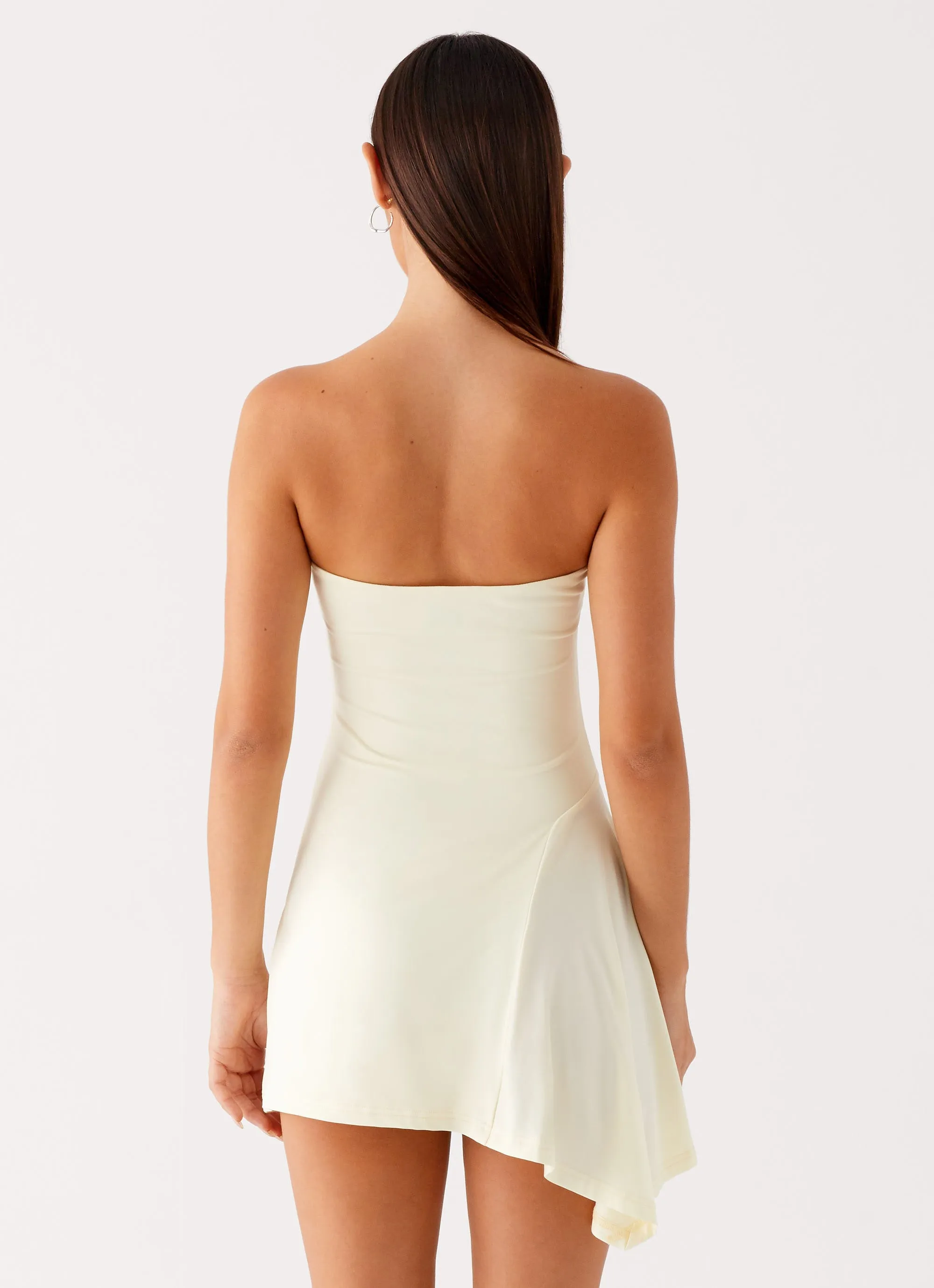 Professional Look Quick Fit Sana Strapless Mini Dress - Yellow