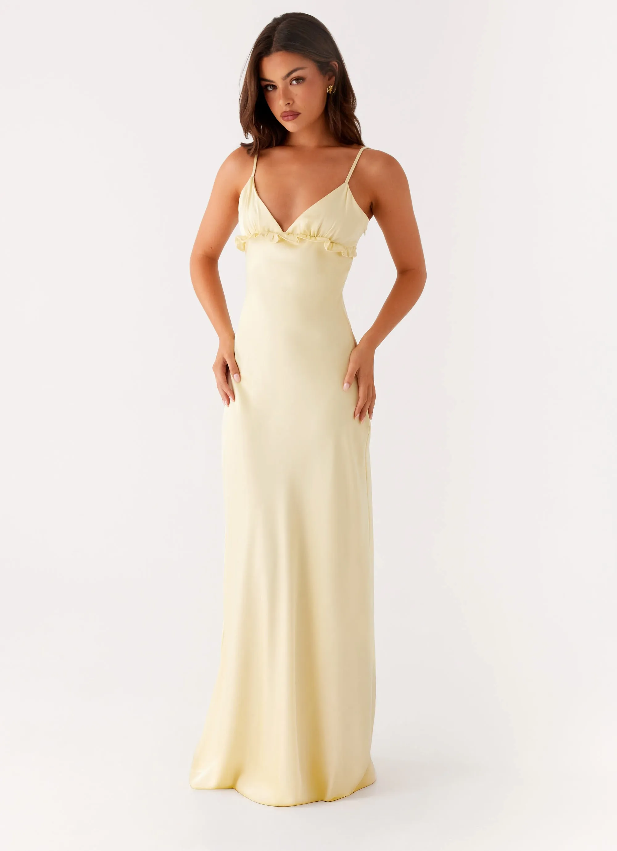 Style Vibes Elona Maxi Dress - Baby Yellow