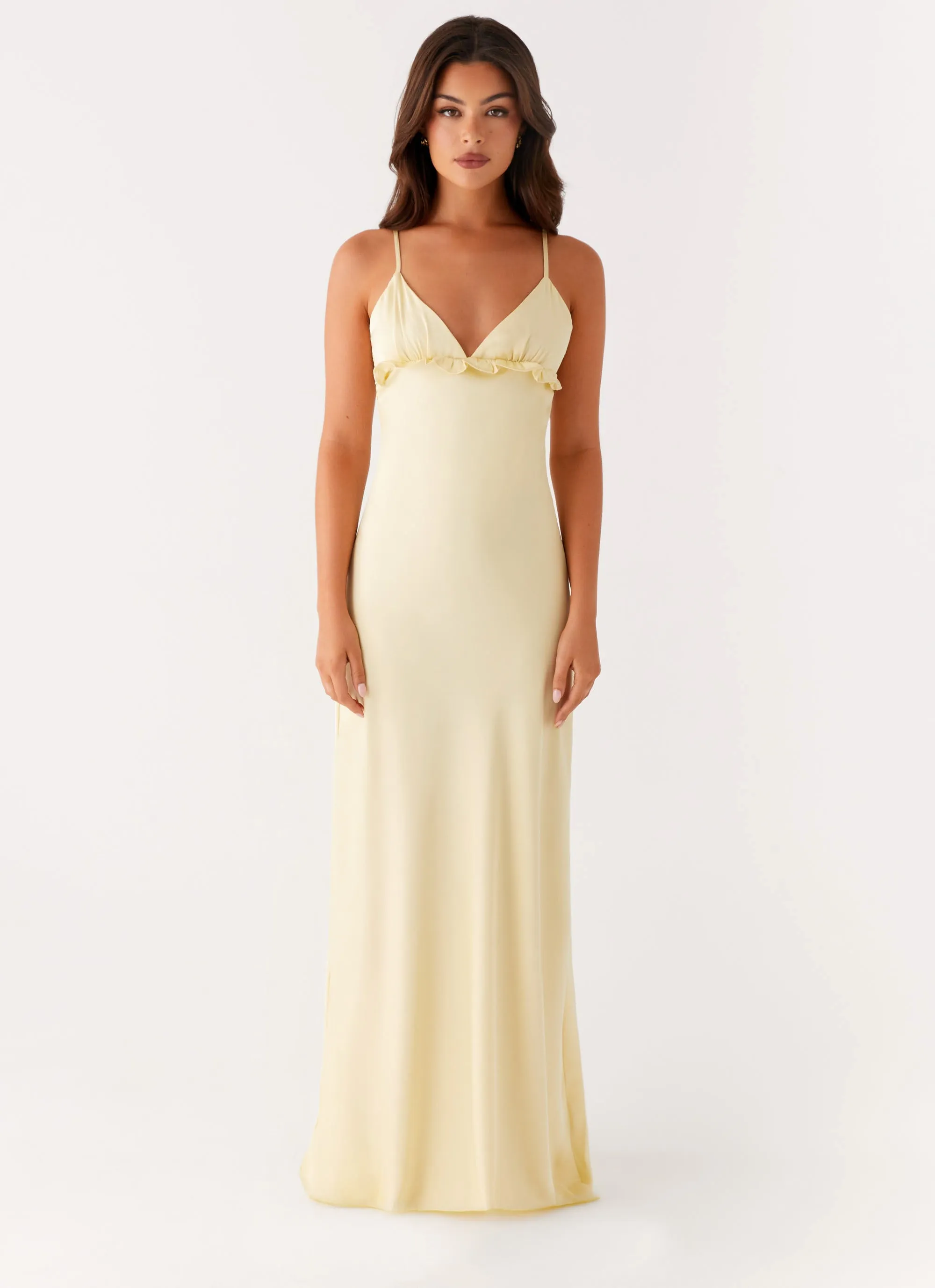 Daytime Look Subtle Fit Elona Maxi Dress - Baby Yellow