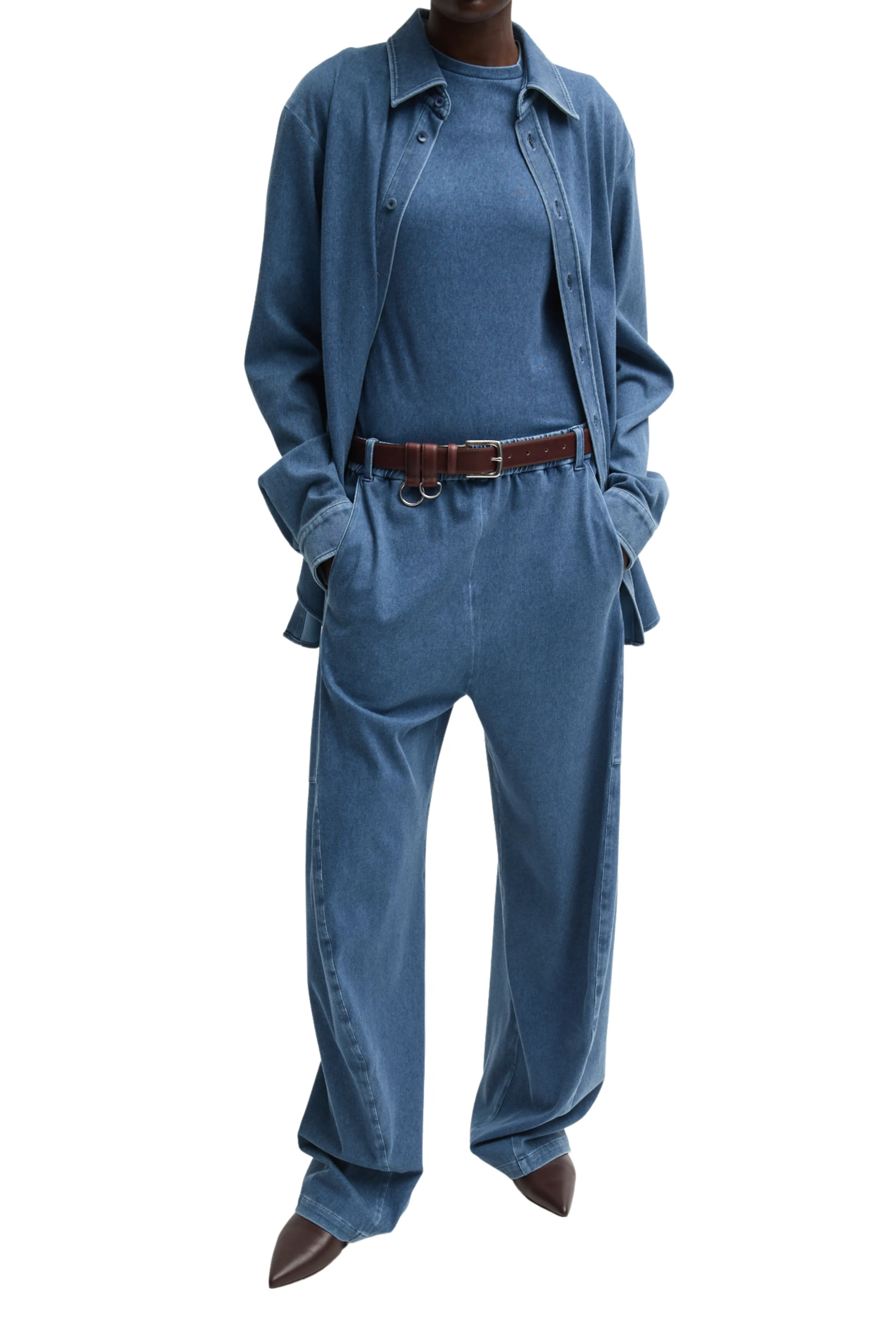 Stretch Denim Knit Winslow Pant Breathable Weekend Warrior Travel Outfit Simple Outfit