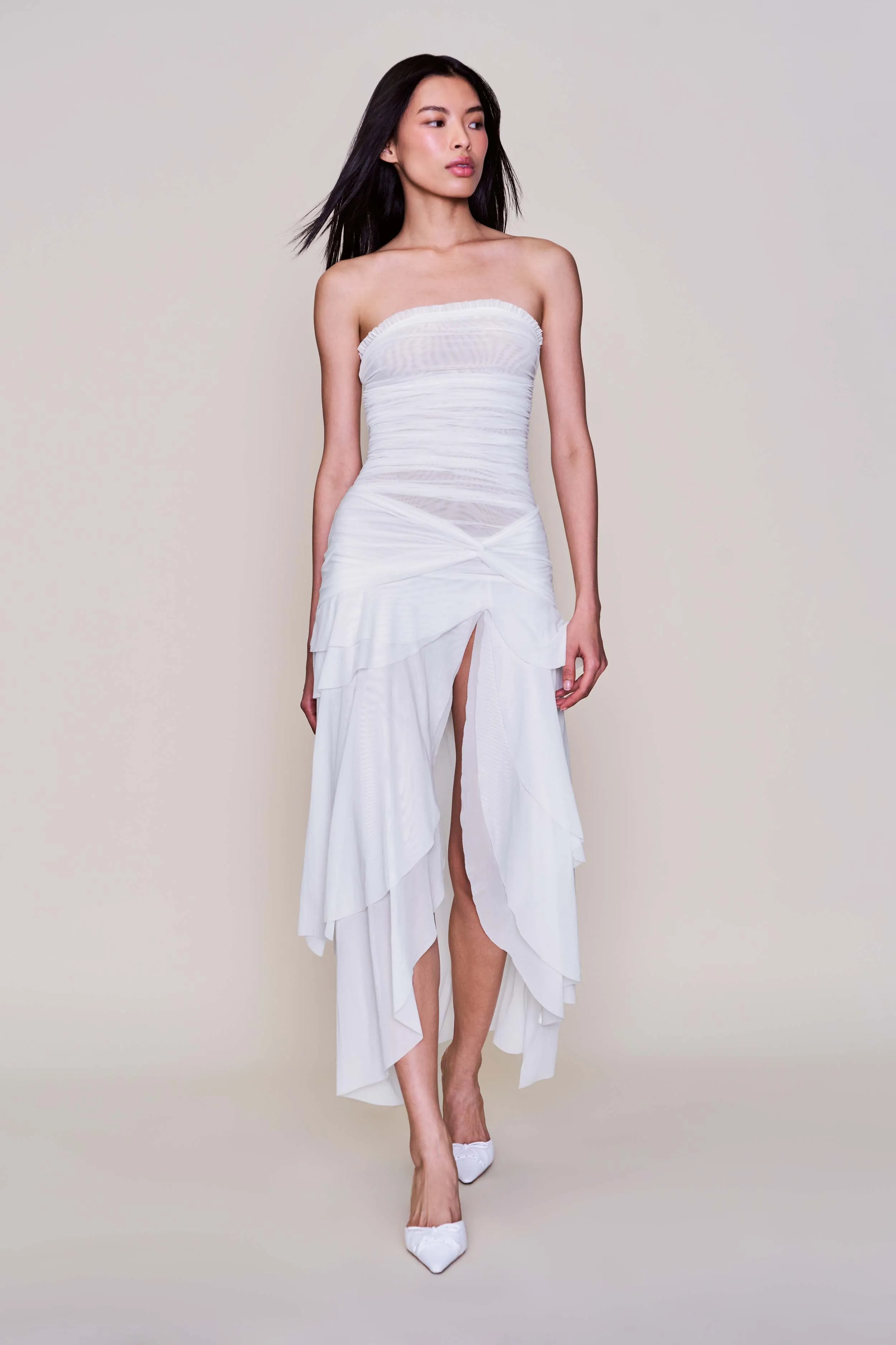 Halter neck LayeredHemline Lyla Twist Dress