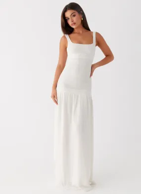 Lyrical Maxi Dress - Ivory Subtle Motion Summer Ease