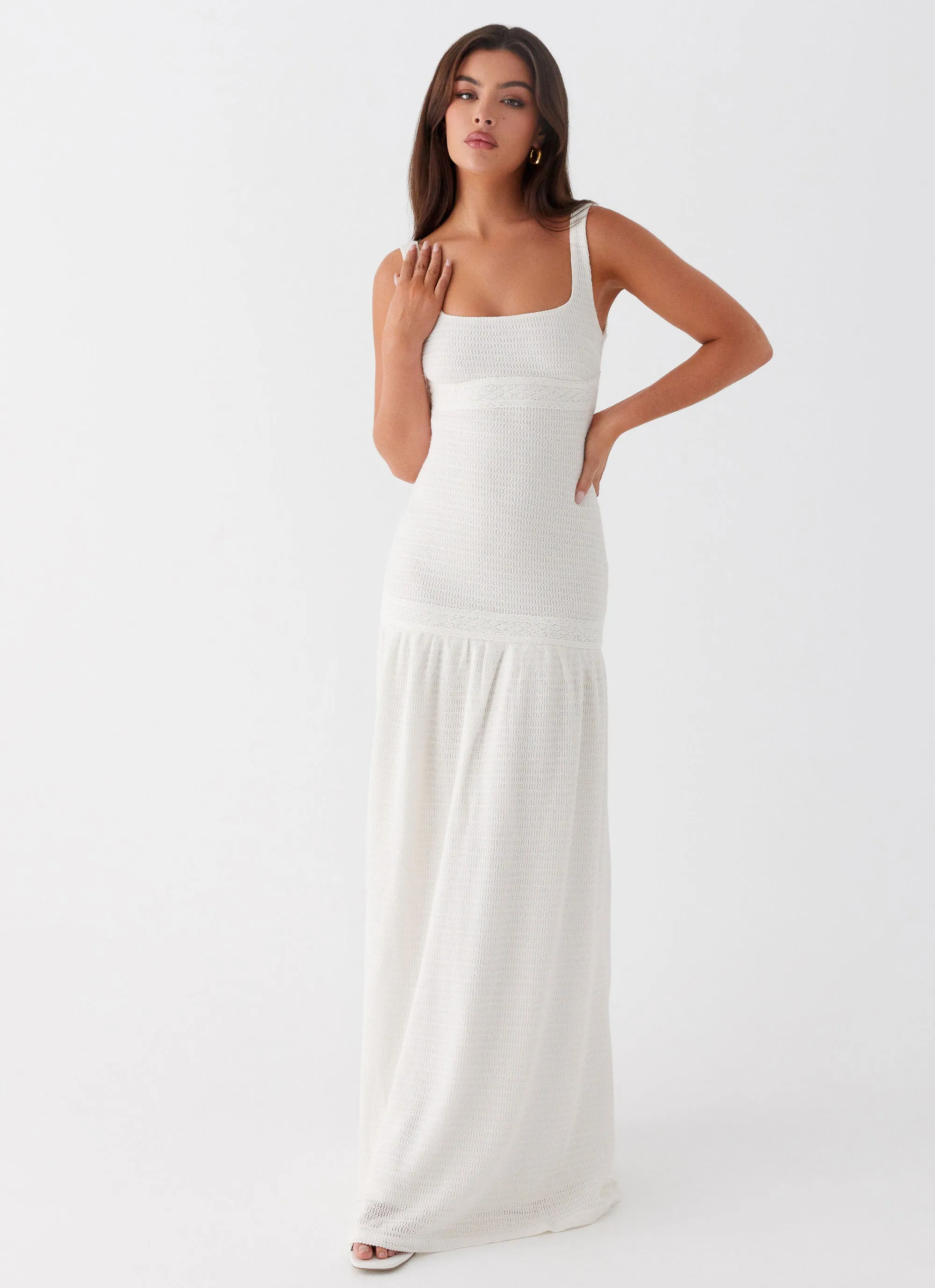 Relaxed Layer Lyrical Maxi Dress - Ivory