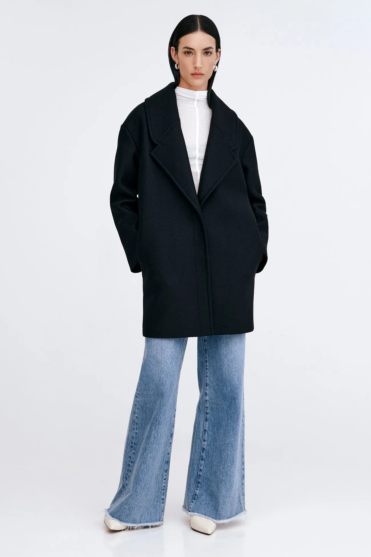 Mackenzie Wool Coat Resilient Fabric Blend