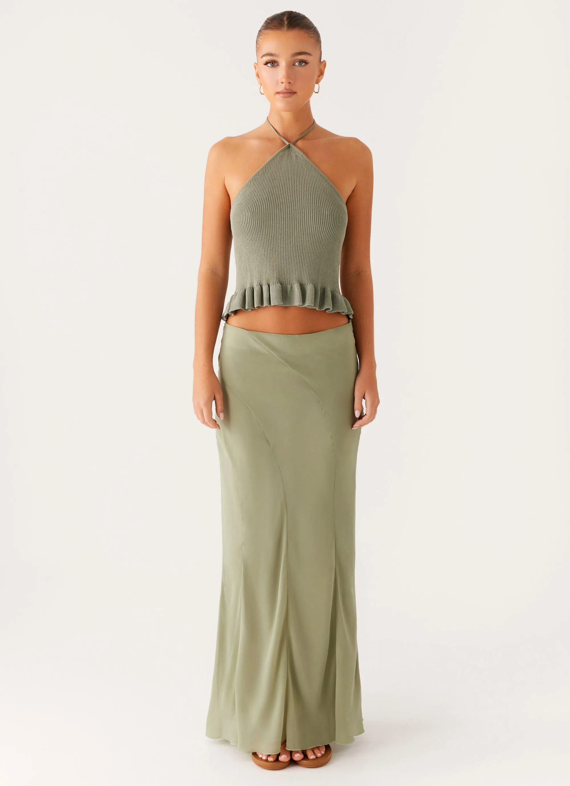 Urban Fit Maddox Maxi Skirt - Sage