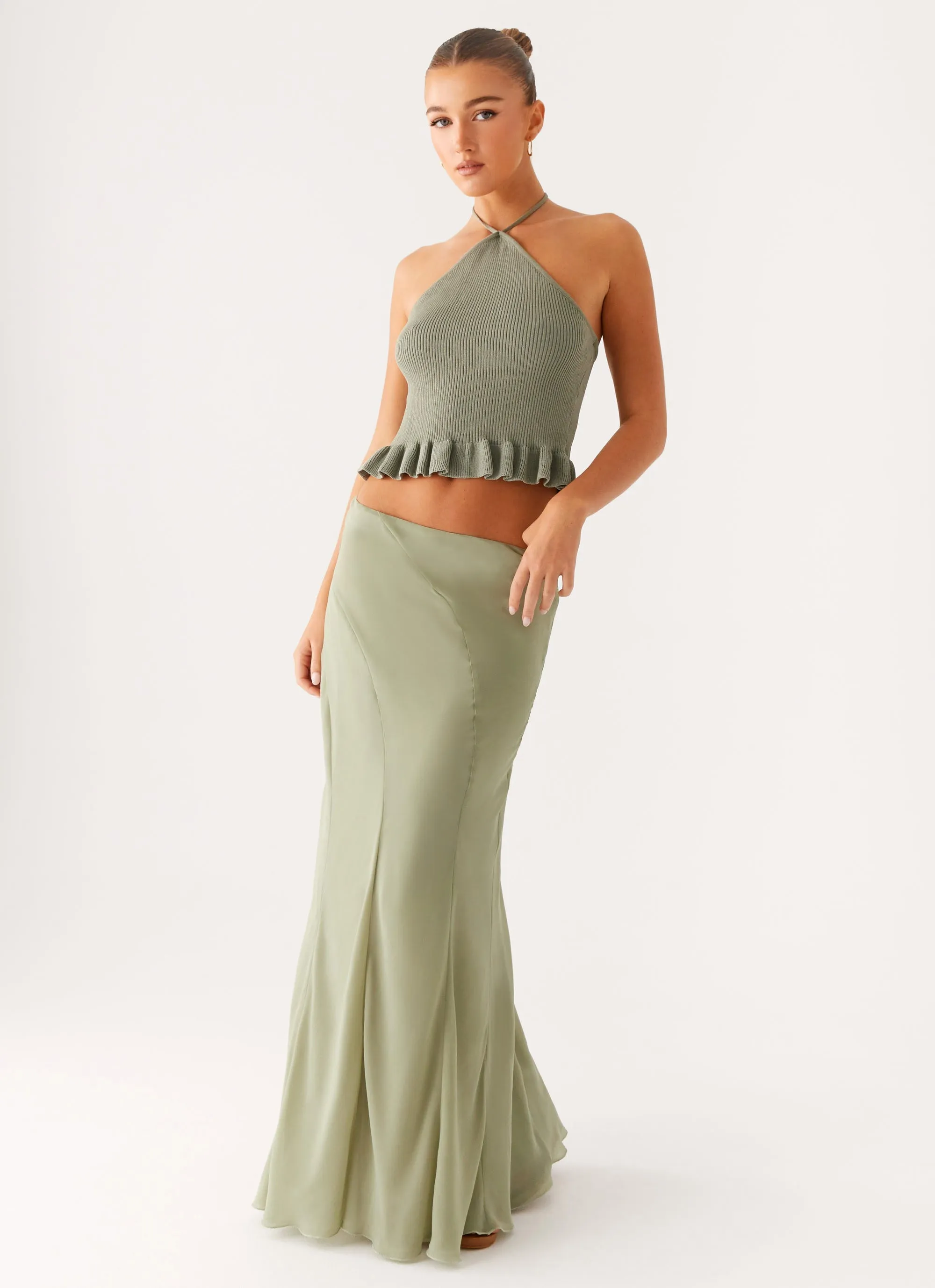 Light Wear Maddox Maxi Skirt - Sage