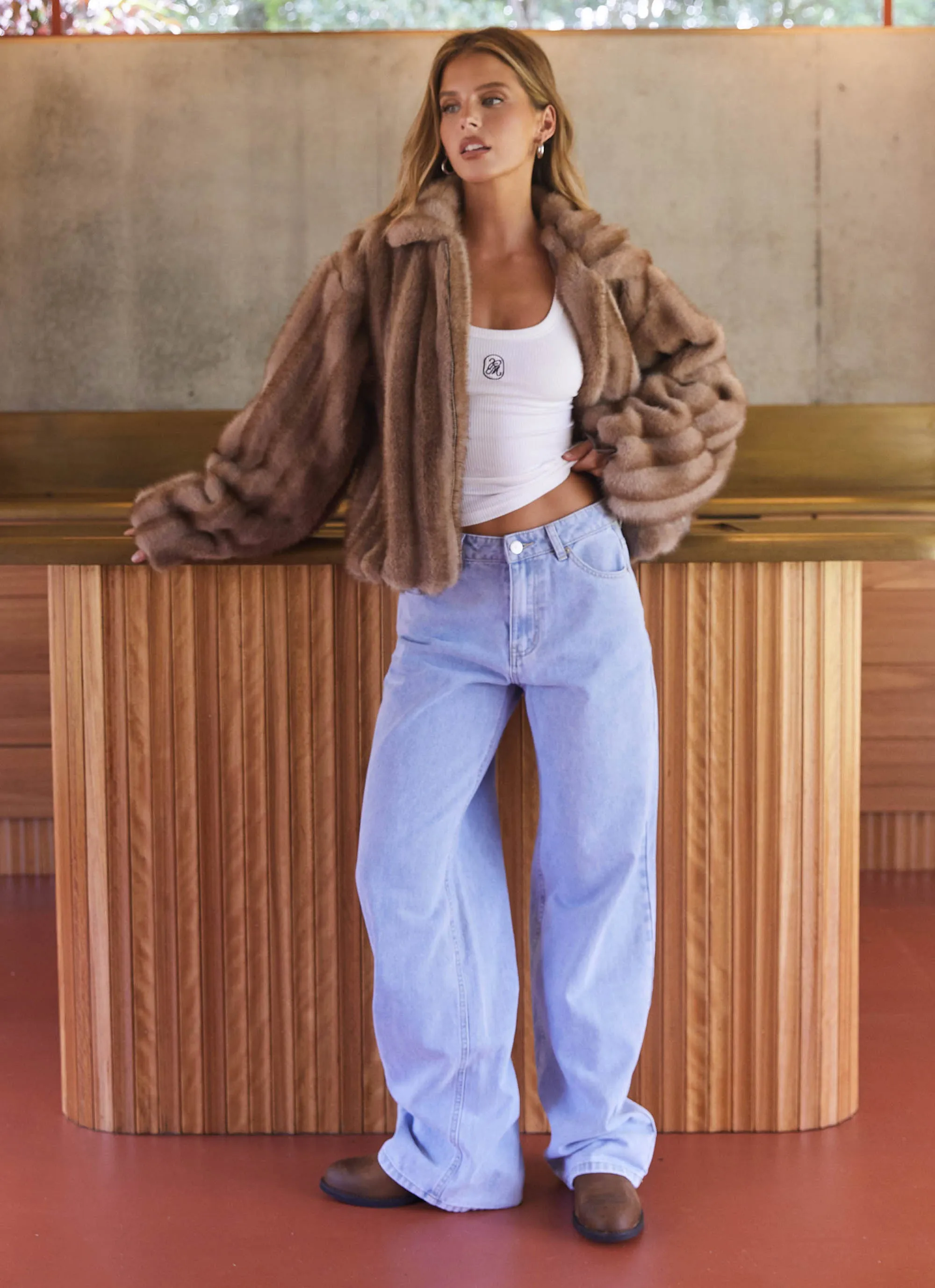 Propagate Naylor Faux Fur Jacket - Brown