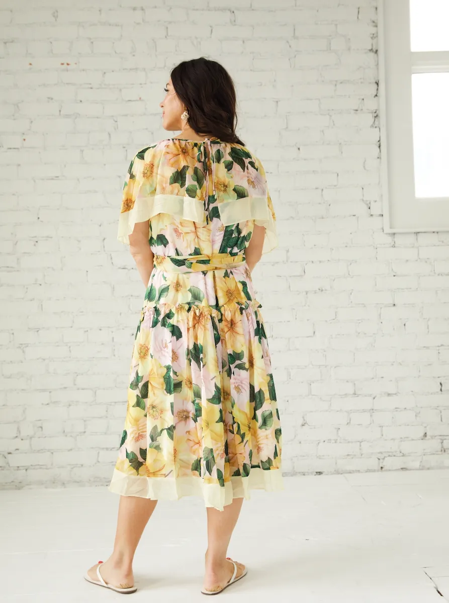 Magnolia Blooms Dress Soft Flow