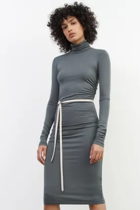 Contrast Topstitching Detail Malia Belt