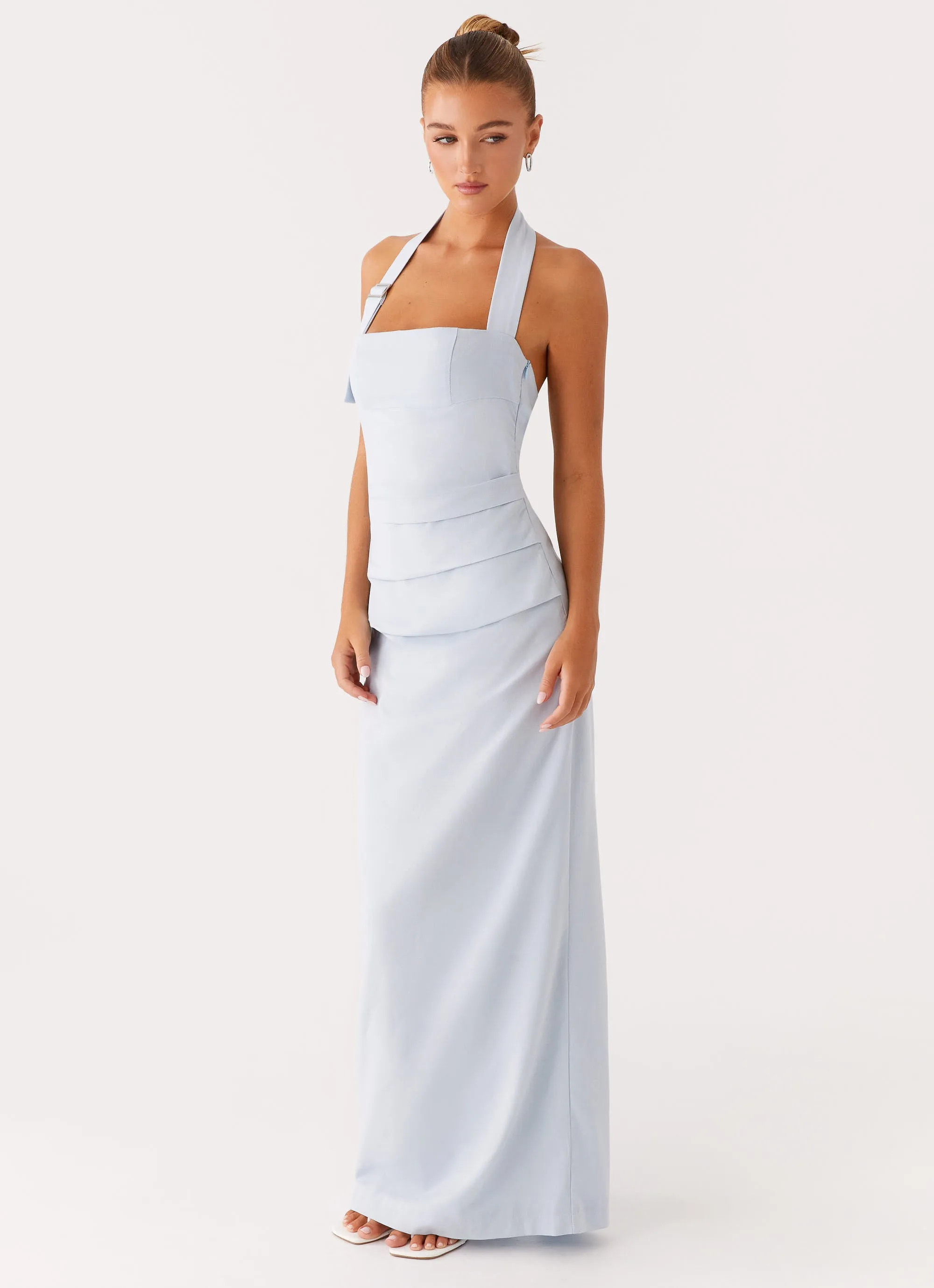 Street Look Rumour Has it Maxi Dress - Blue