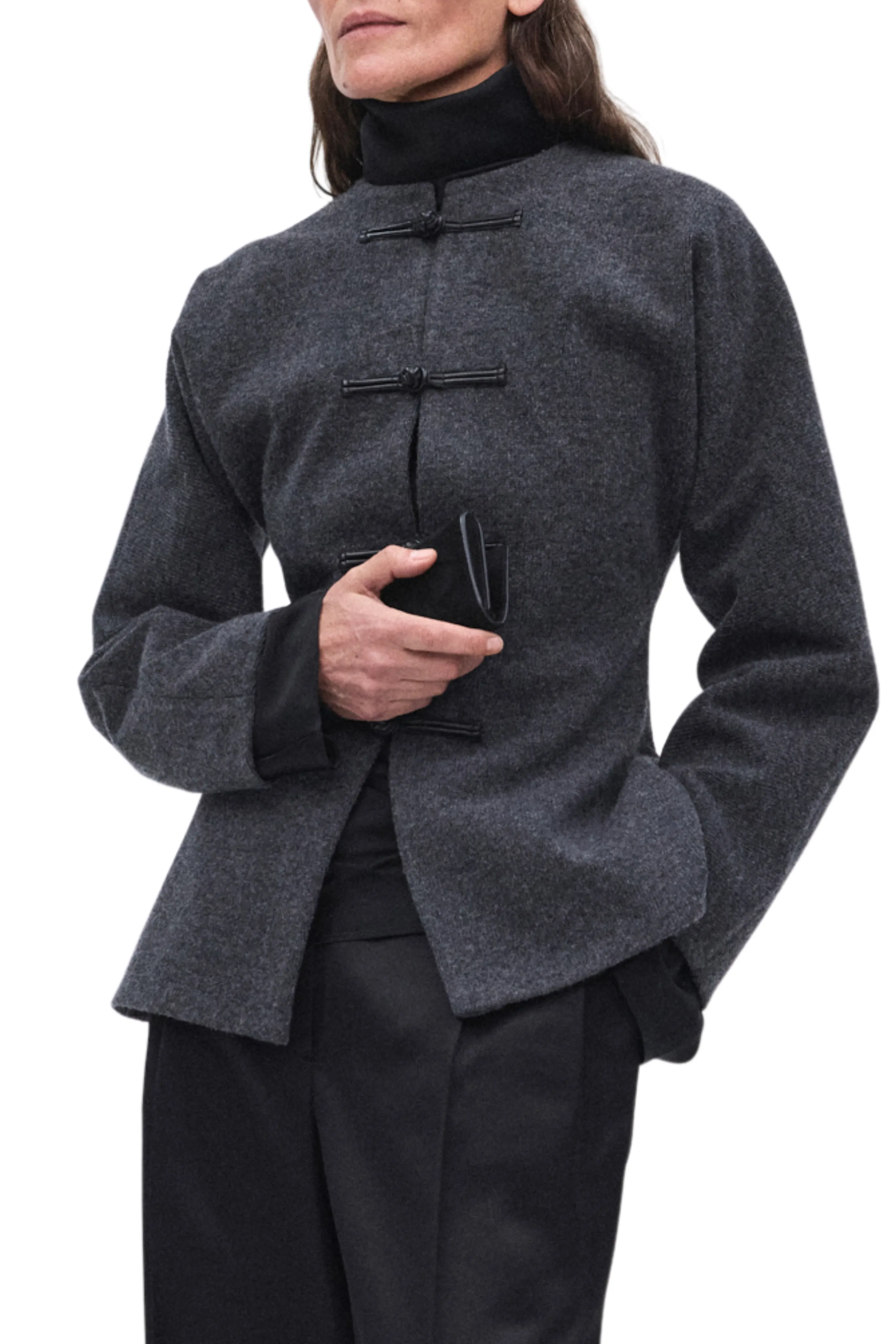 Winter Travel Mandarin Waisted Cardigan