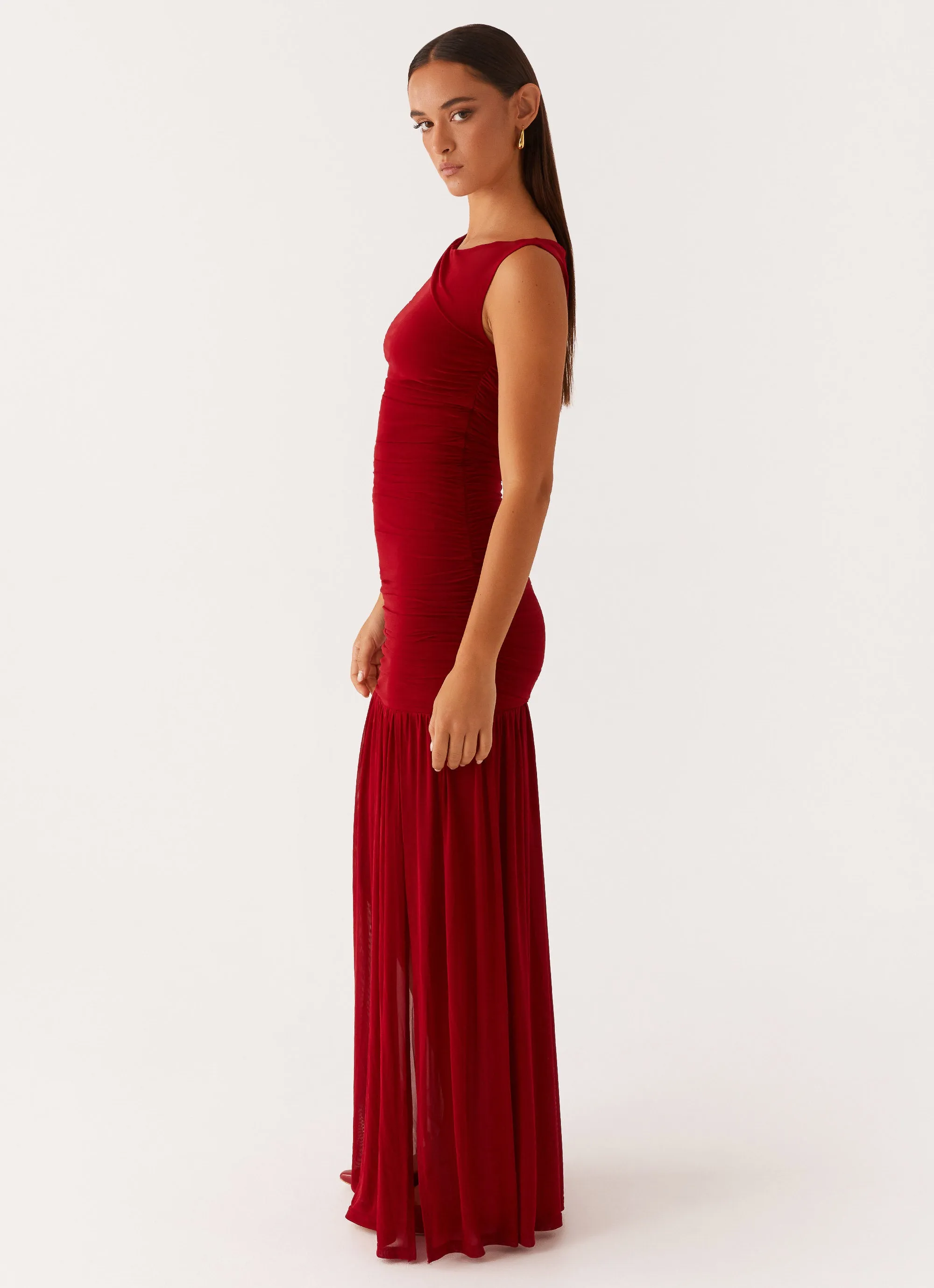 Beach Moment Trendy Tailoring Manon Maxi Dress - Red