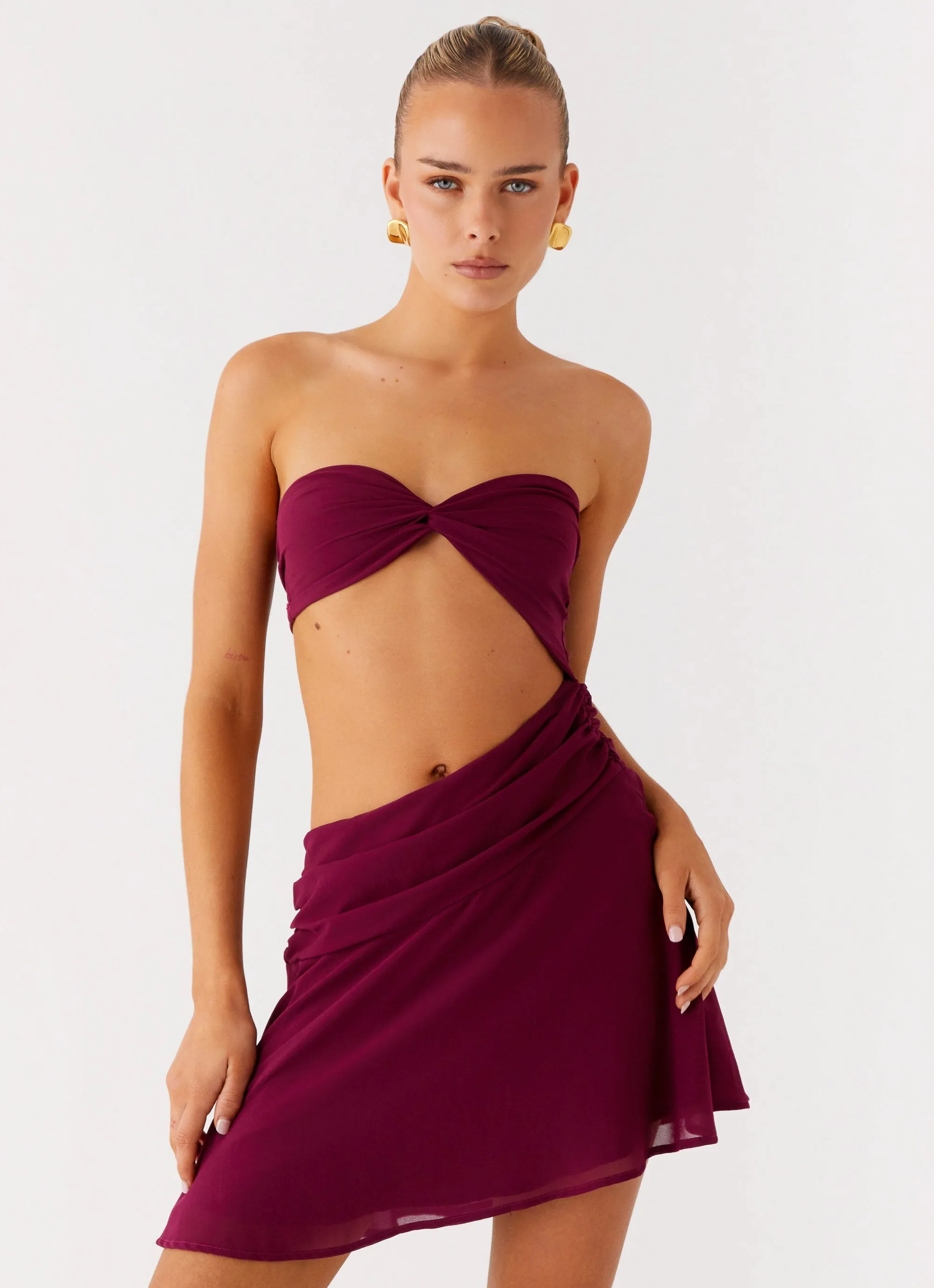 Padded-Bust Marbella Mini Dress - Violetta