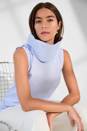 Marcy Sleeveless Top Shape Retention Fabric Petal Sleeve Architecture