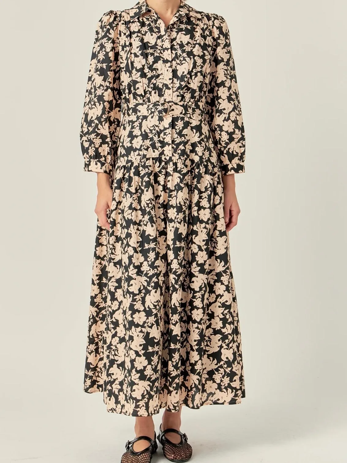 Margot Floral Dress Fluid Cut Soft Wear