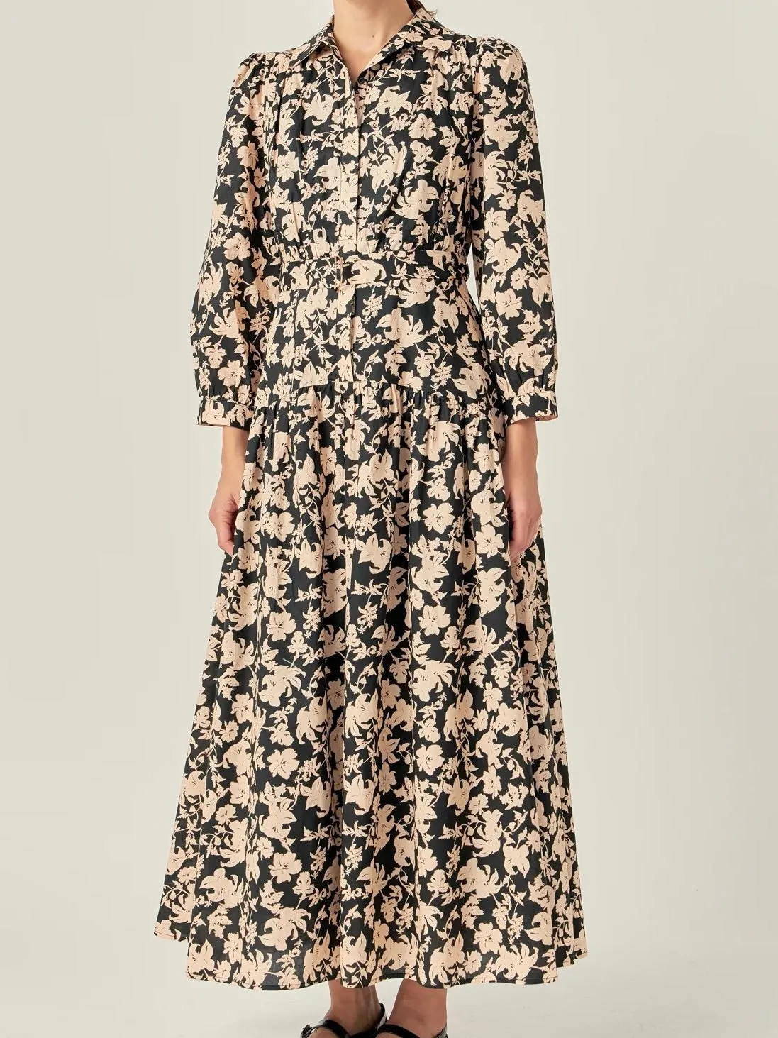 Cozy Vibes Texture Feel Margot Floral Dress