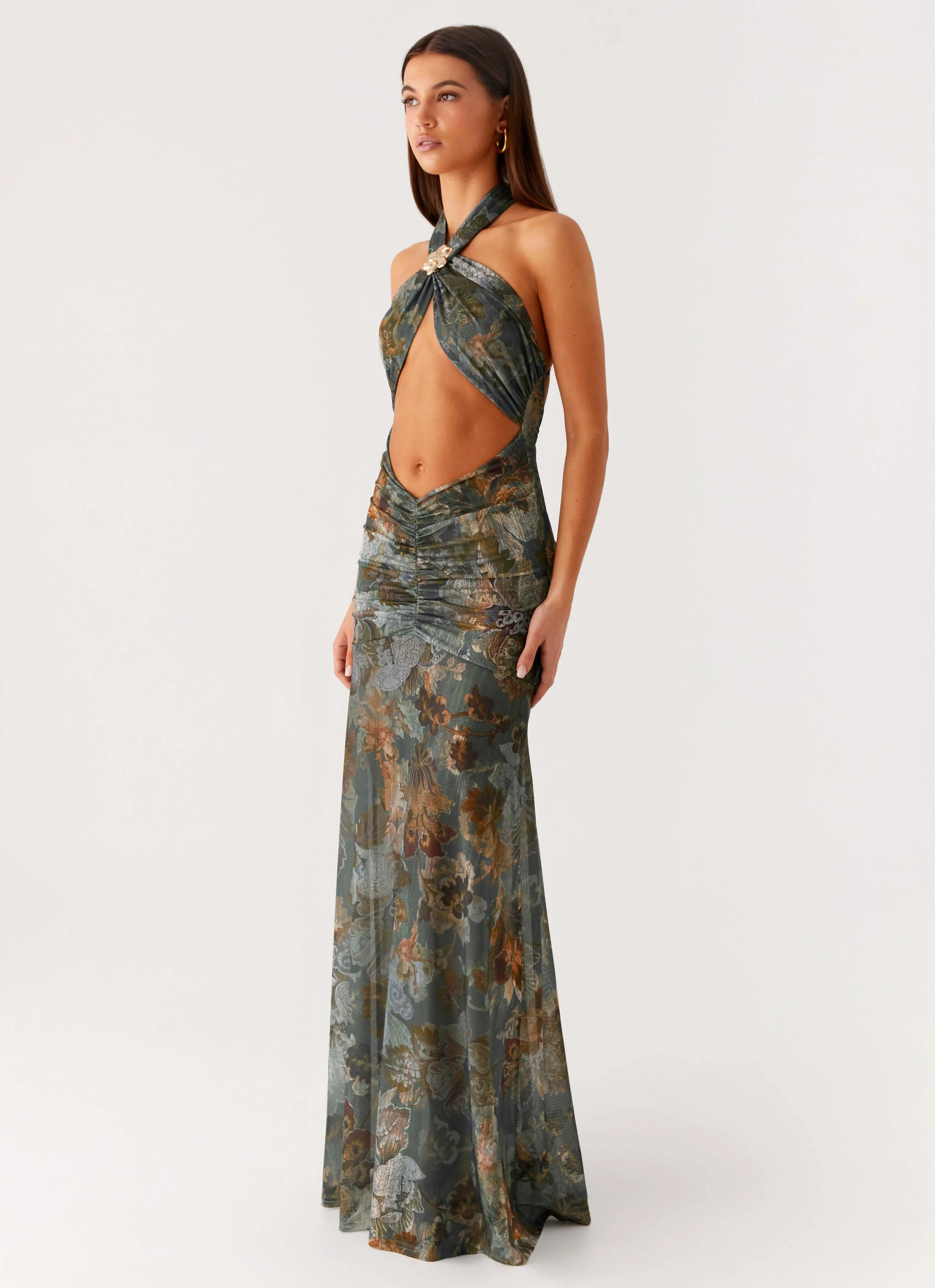 Mariam Maxi Dress - Vintage Blossom Floor-Length Light and breezy summer dress