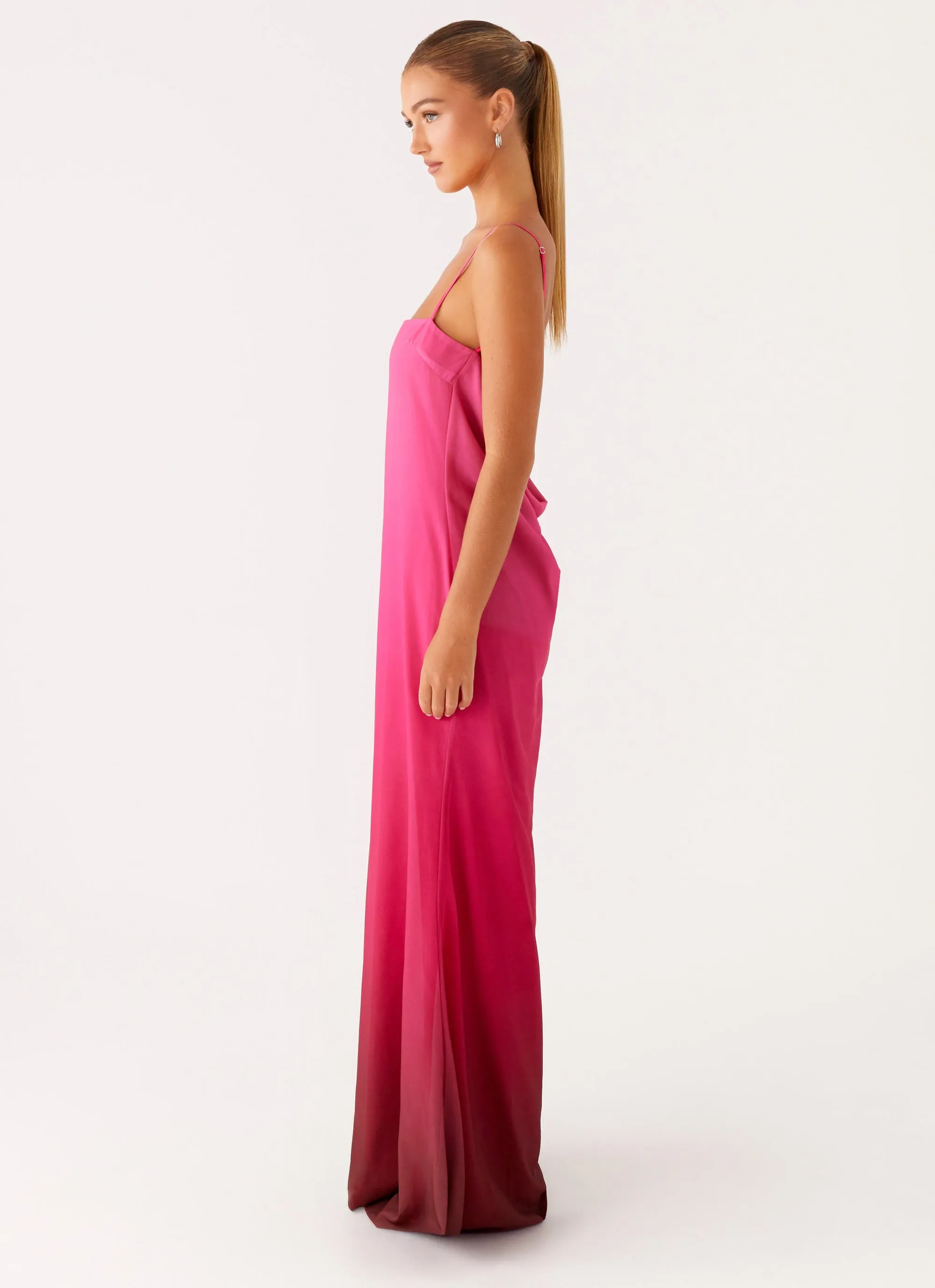 Marianne Maxi Dress - Fuchsia Gradient Classic Vibe
