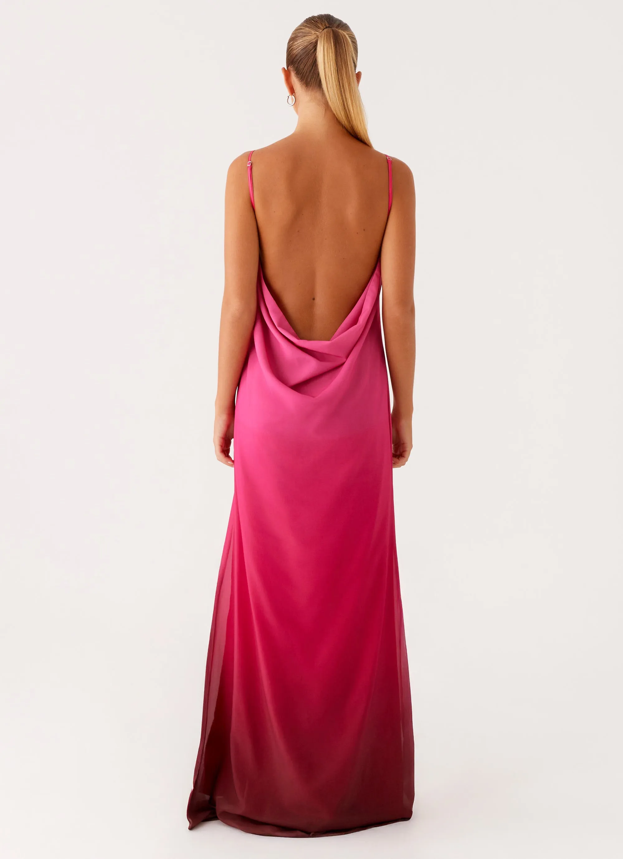 Marianne Maxi Dress - Fuchsia Gradient Smart and Stylish