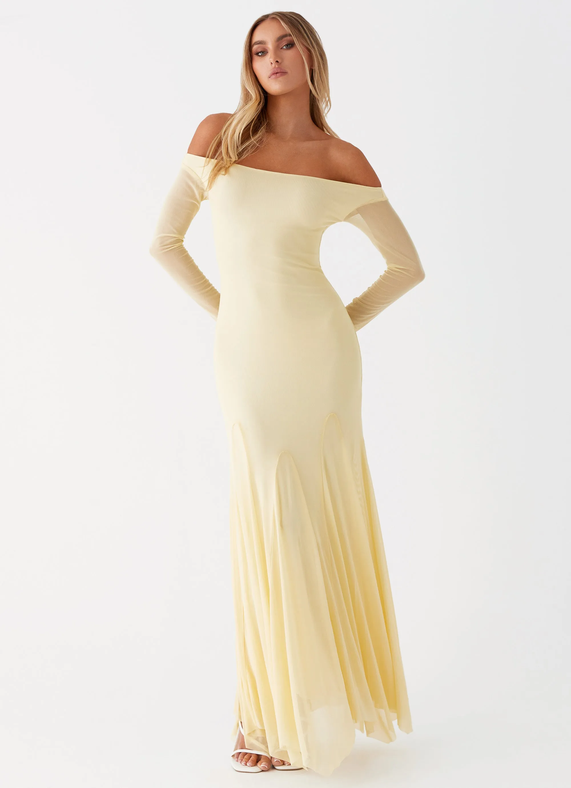 Maribel Maxi Dress - Yellow Spring Garden