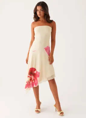 Mariposa Midi Dress - Orchid Yellow Chilly Day Layers