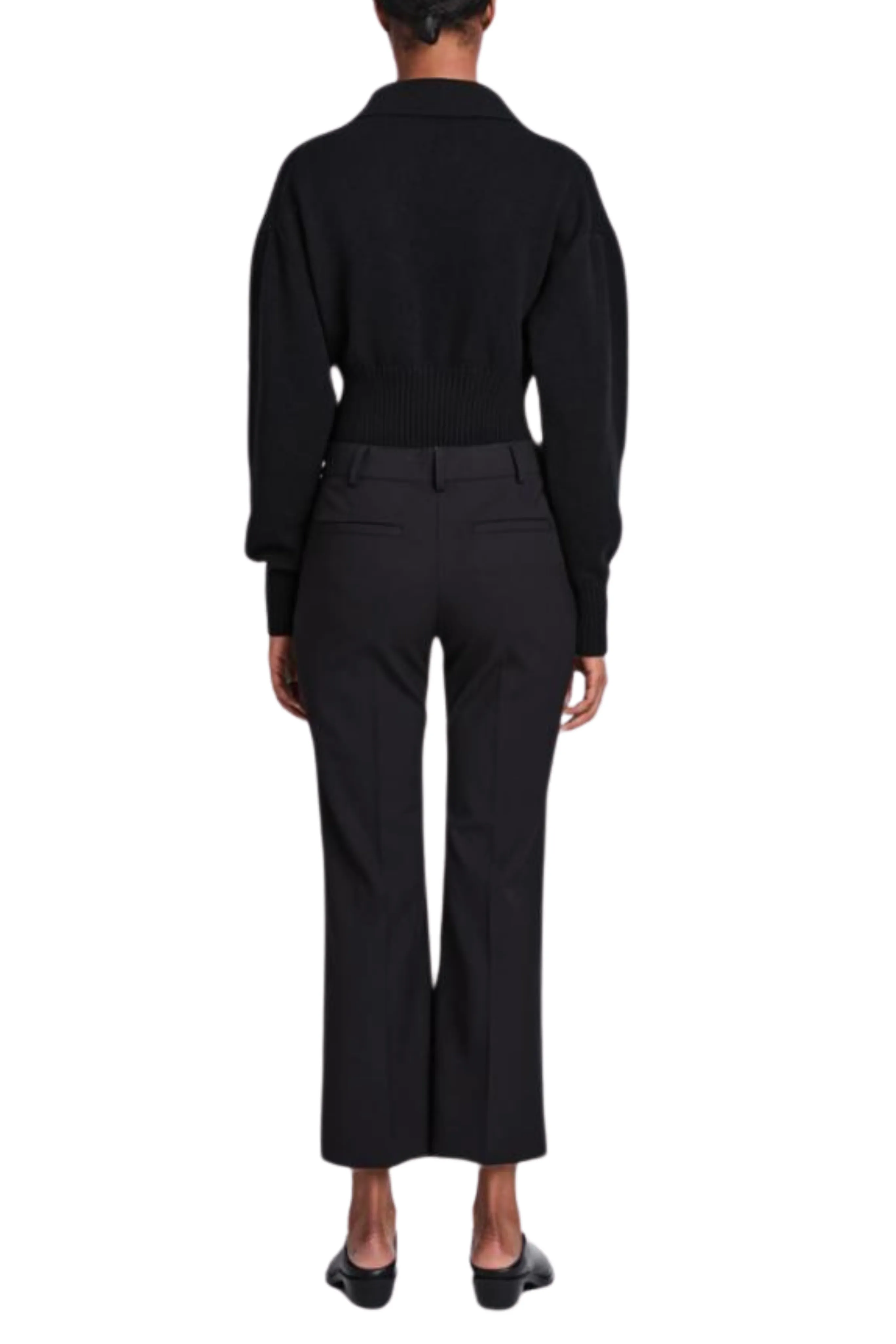 Marlene Wool Pant Non Restrictive Cut Reflective Trim Details