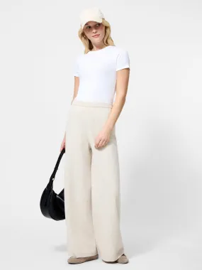 Marley Knit Wide Leg Pant Refined fit Hidden Zip Pockets