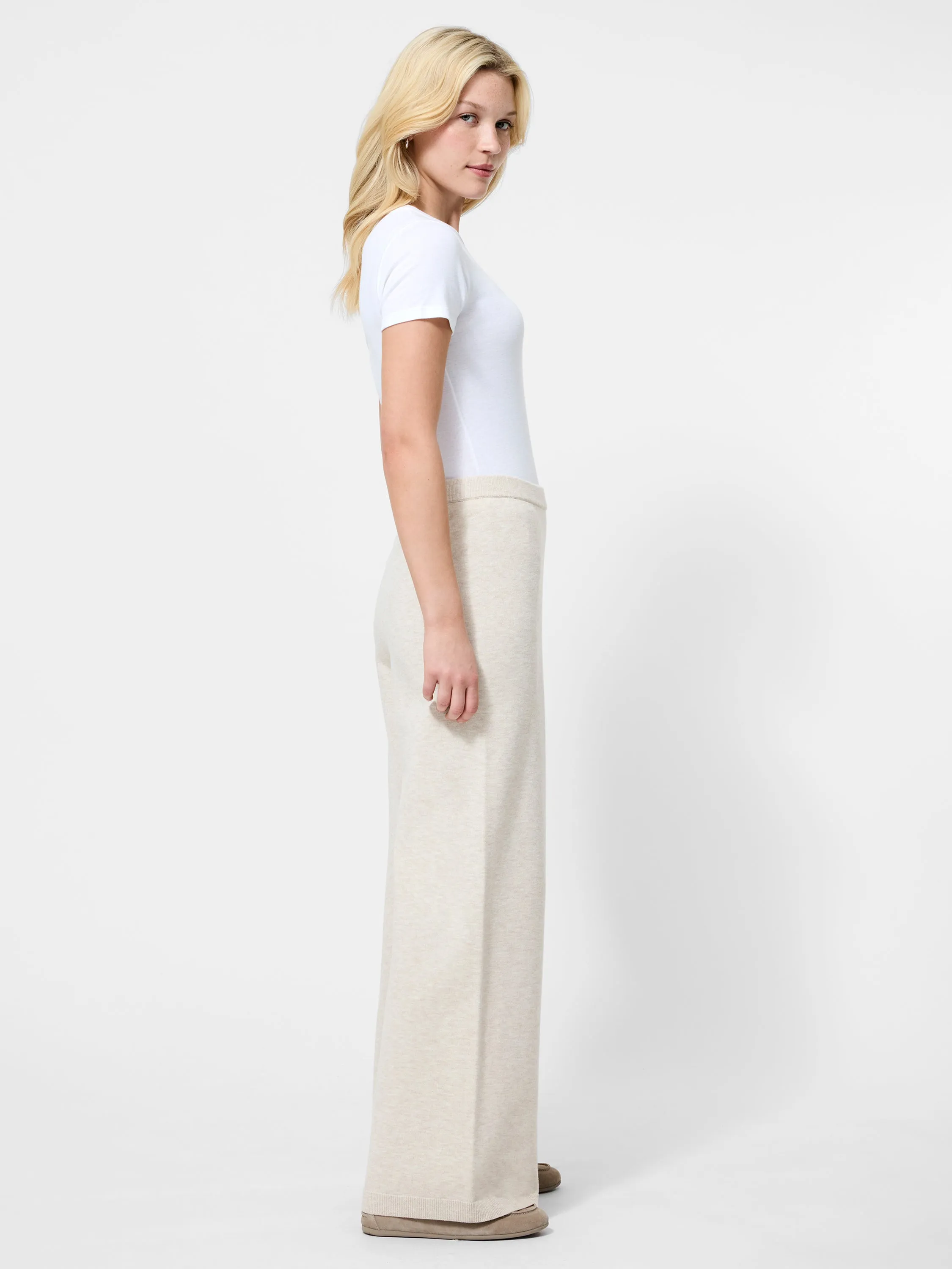 Marley Knit Wide Leg Pant Quick drying material