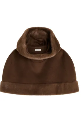 Garment Washed Softness Marta Hood in Brown