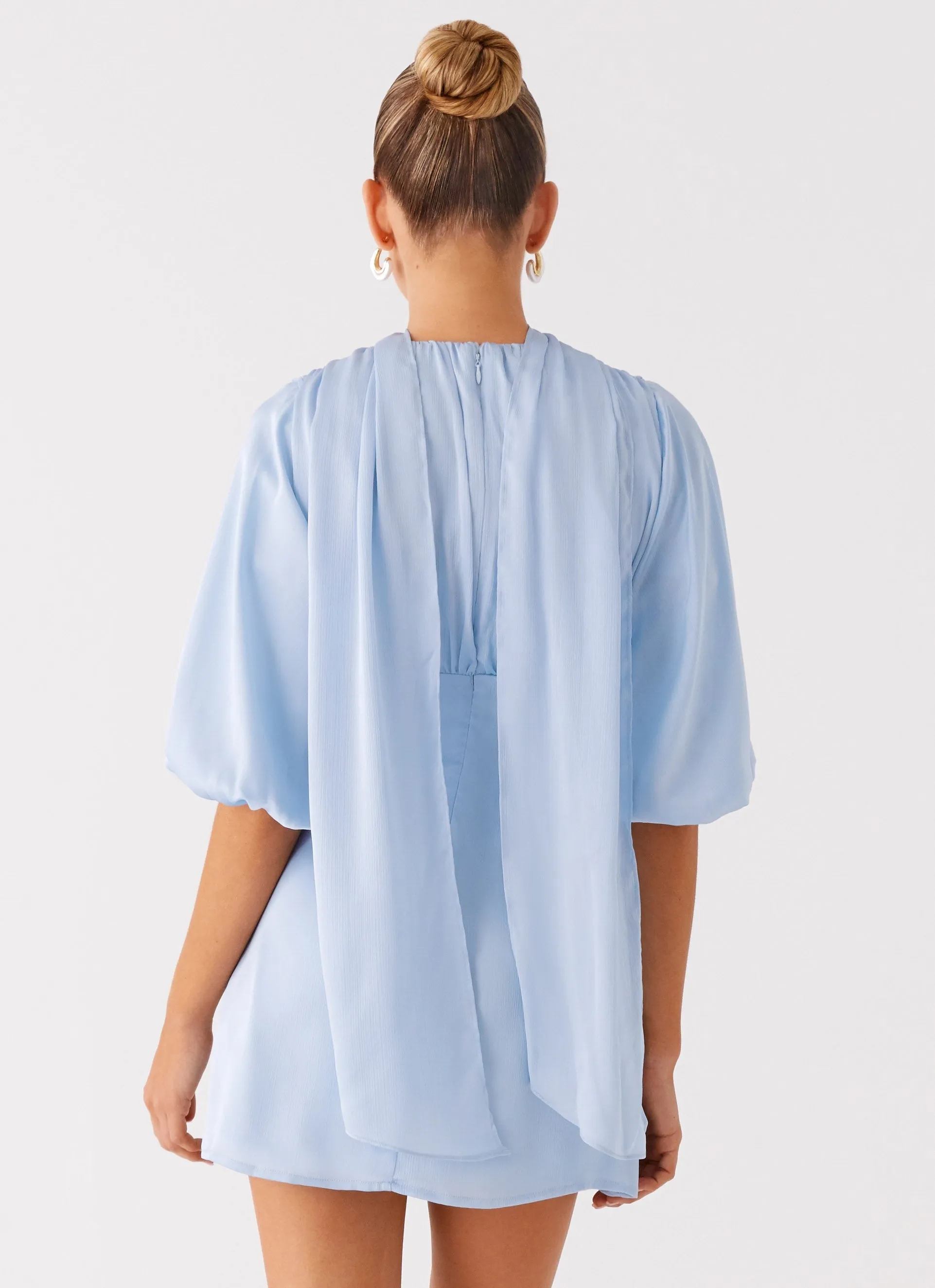 Mary Mini Dress - Blue All weather