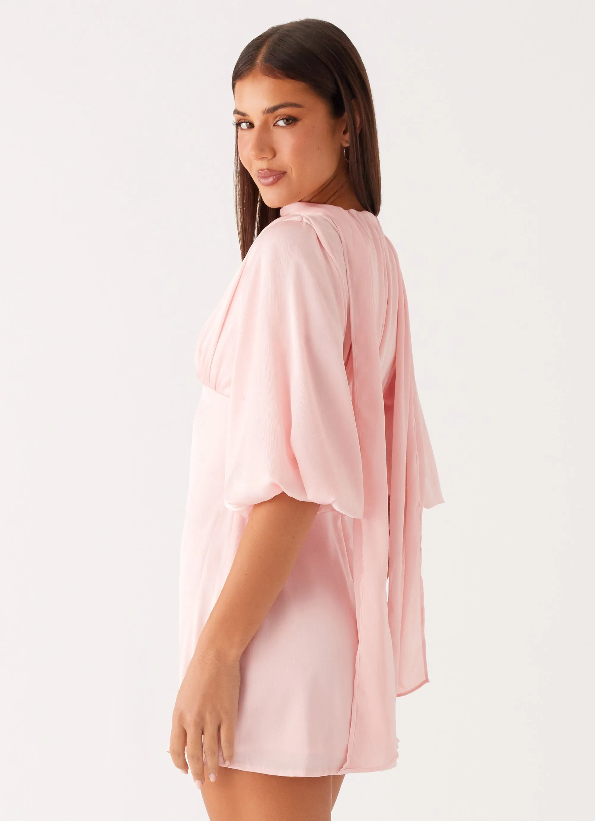 Mary Mini Dress - Pink Mood Booster Comfortable Layer