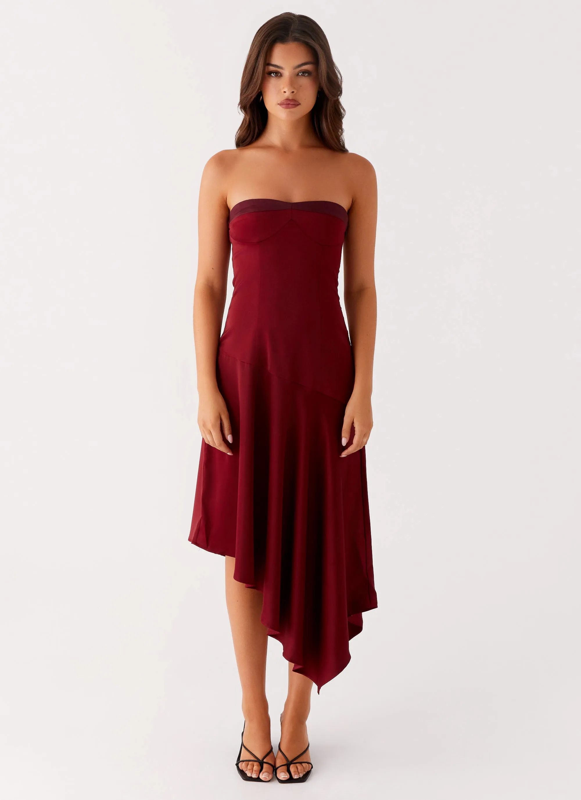 Matisse Midi Dress - Red Clean Finish Night wear