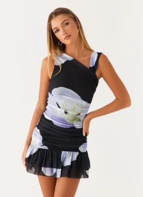 Maverick Mini Dress - Flower Print Breathable Comfort Chic Appeal